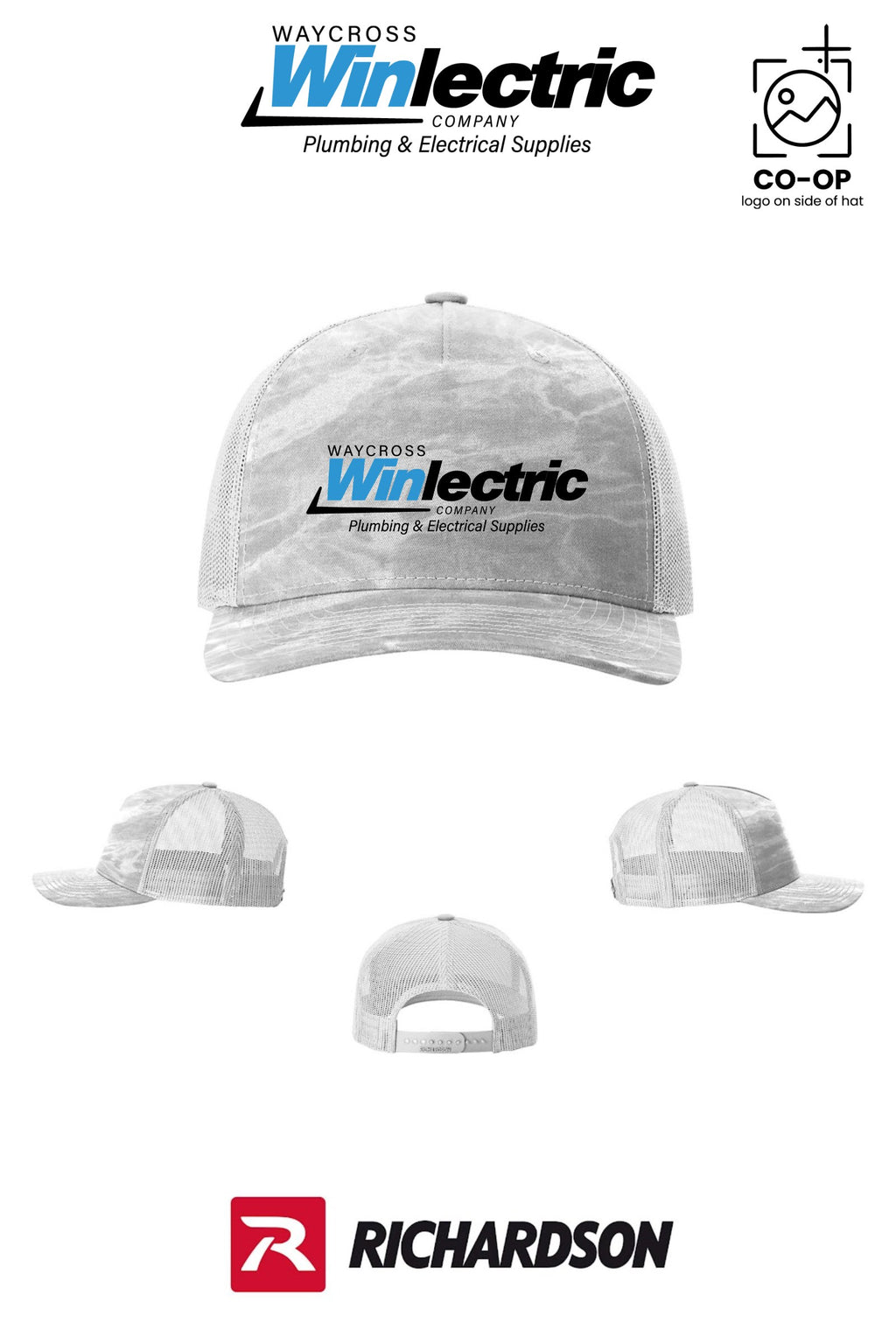 Richardson 112PFP Printed Five-Panel Trucker - Waycross Winlectric
