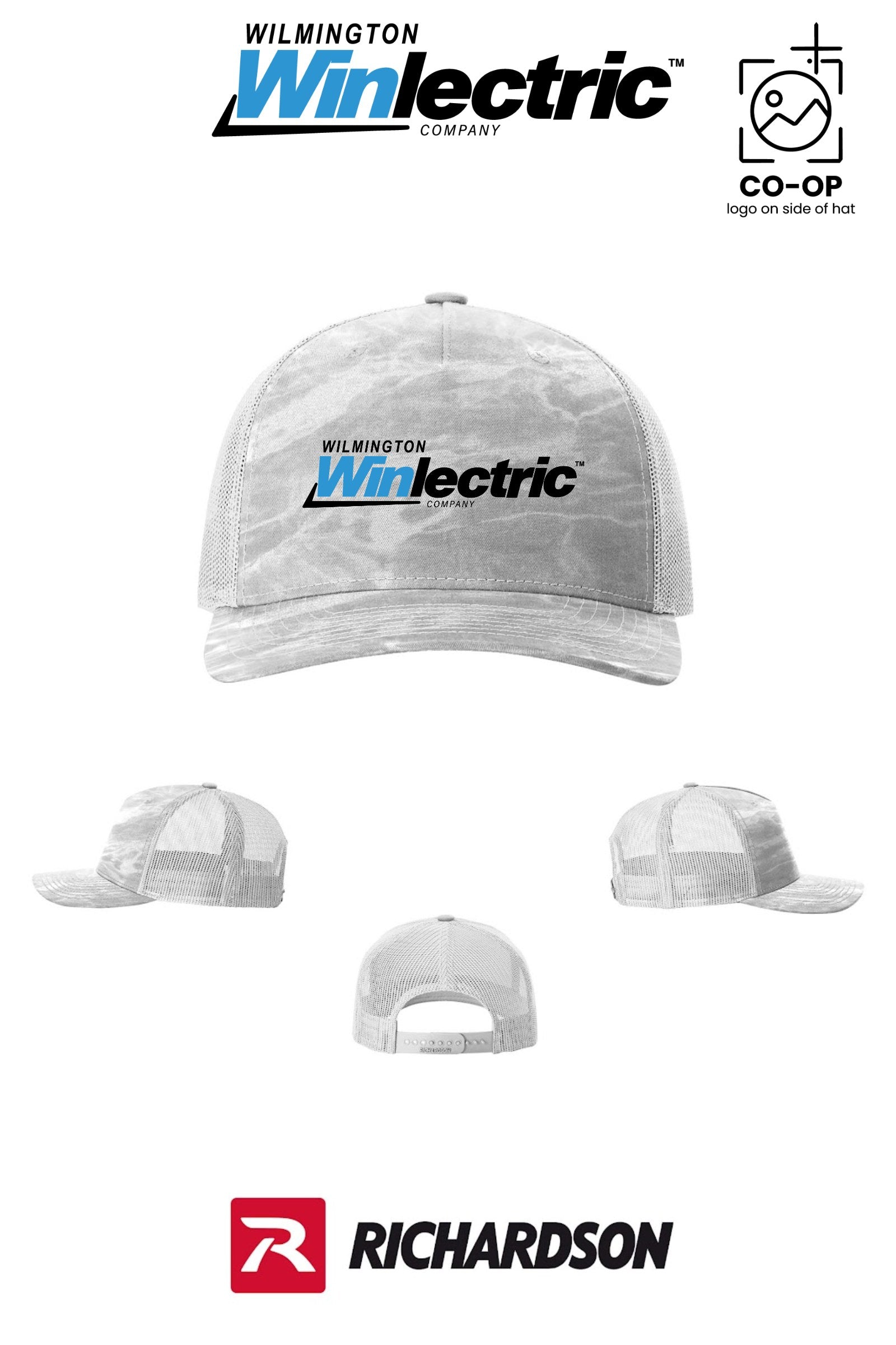 Richardson 112PFP Printed Five-Panel Trucker - Wilmington Winlectric