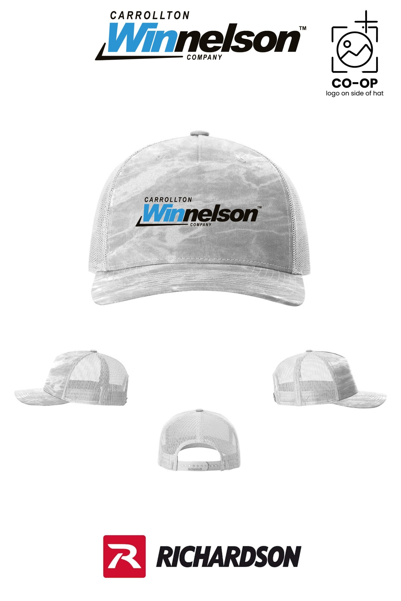 Richardson 112PFP Printed Five-Panel Trucker - Carrollton Winnelson