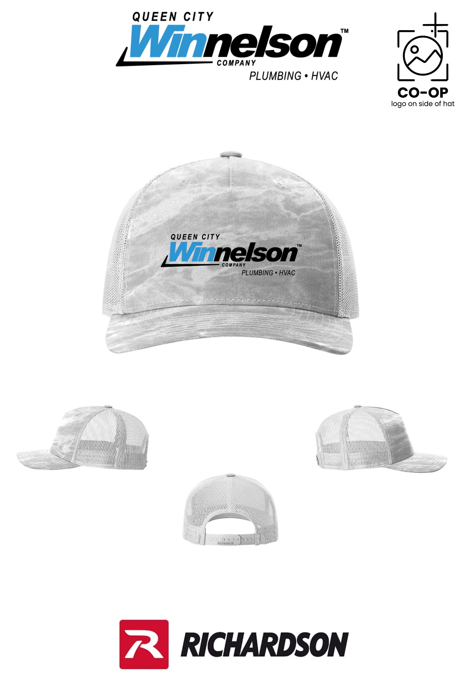 Richardson 112PFP Printed Five-Panel Trucker - Queen City Winnelson