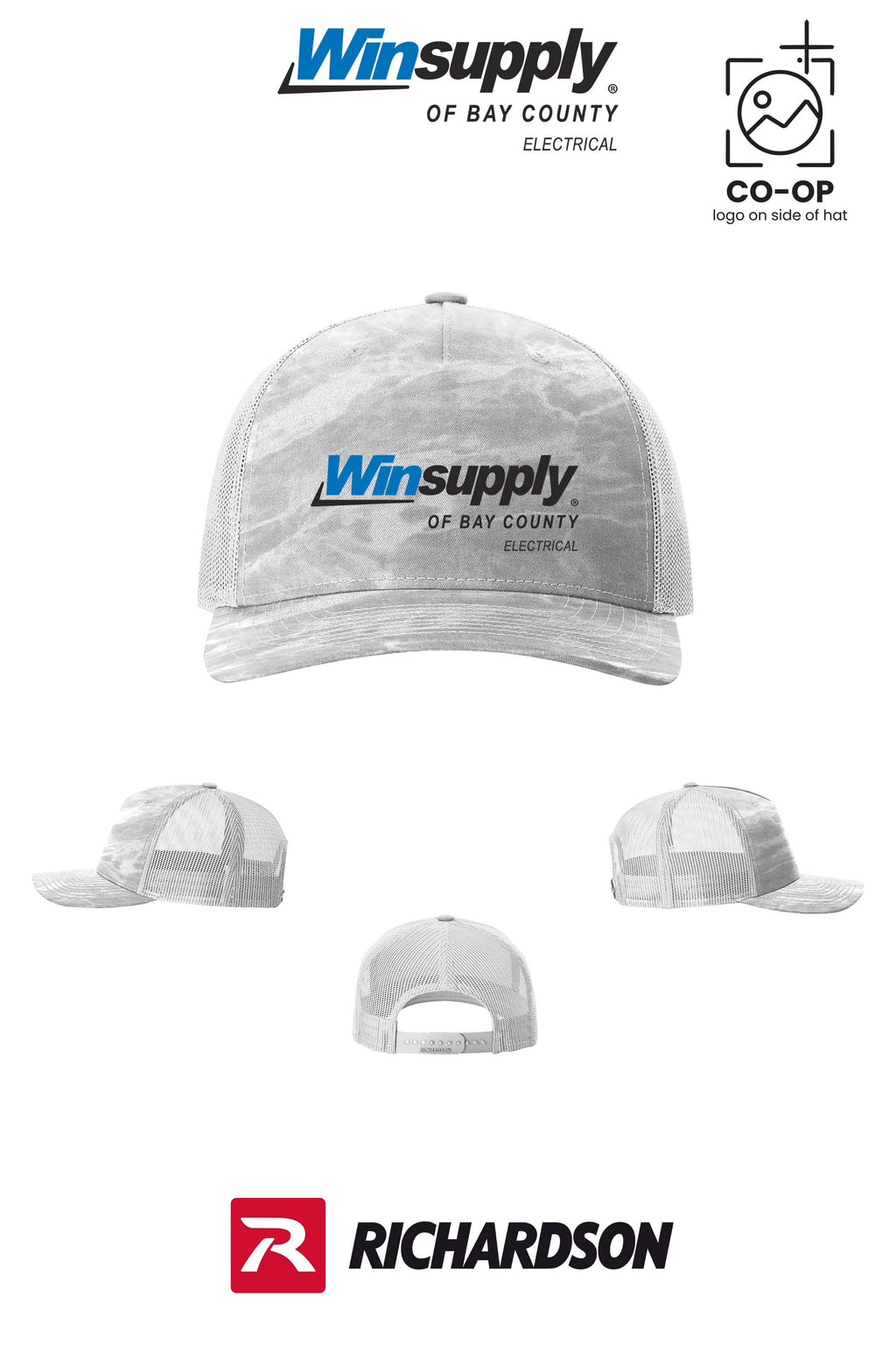 Richardson 112PFP Printed Five-Panel Trucker - Winsupply Bay County FL