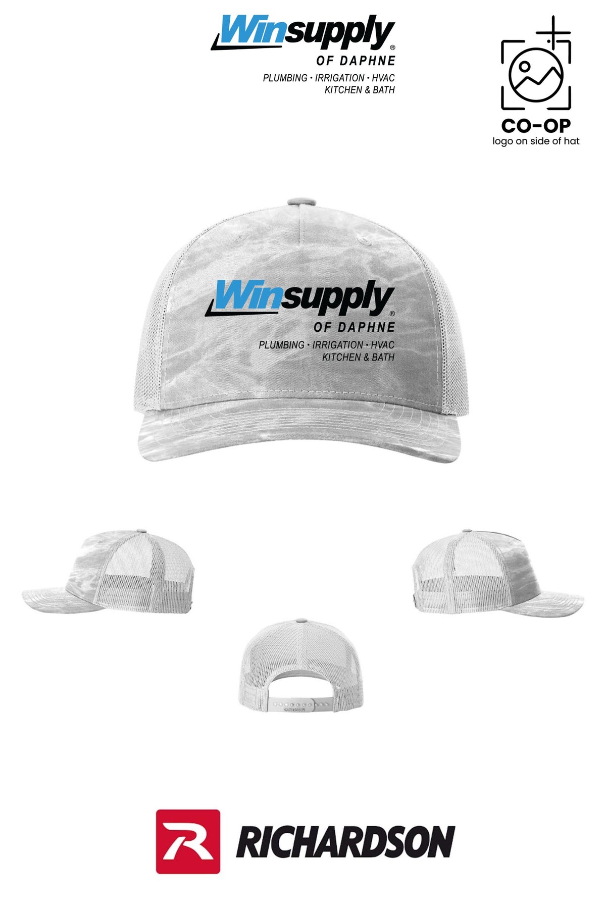 Richardson 112PFP Printed Five-Panel Trucker - Winsupply of Daphne
