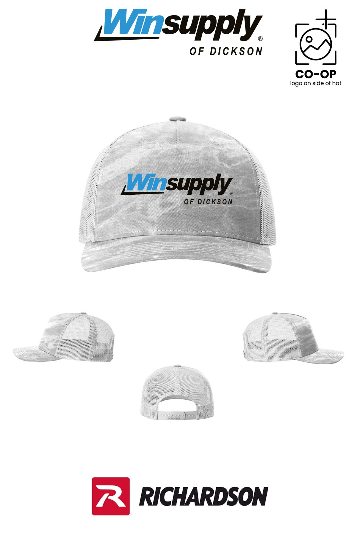 Richardson 112PFP Printed Five-Panel Trucker - Winsupply of Dickson