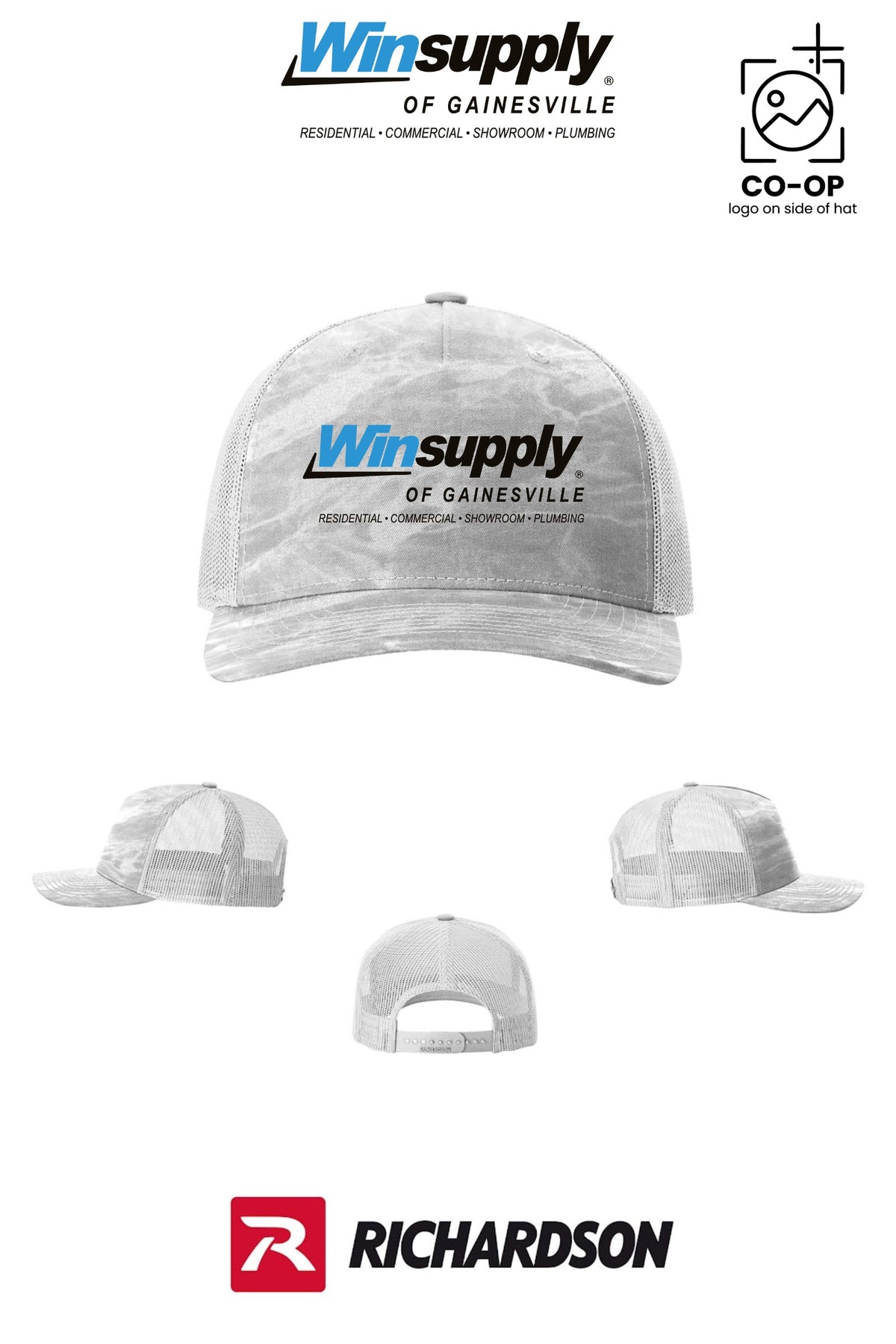 Richardson 112PFP Printed Five-Panel Trucker - Winsupply of Gainesville
