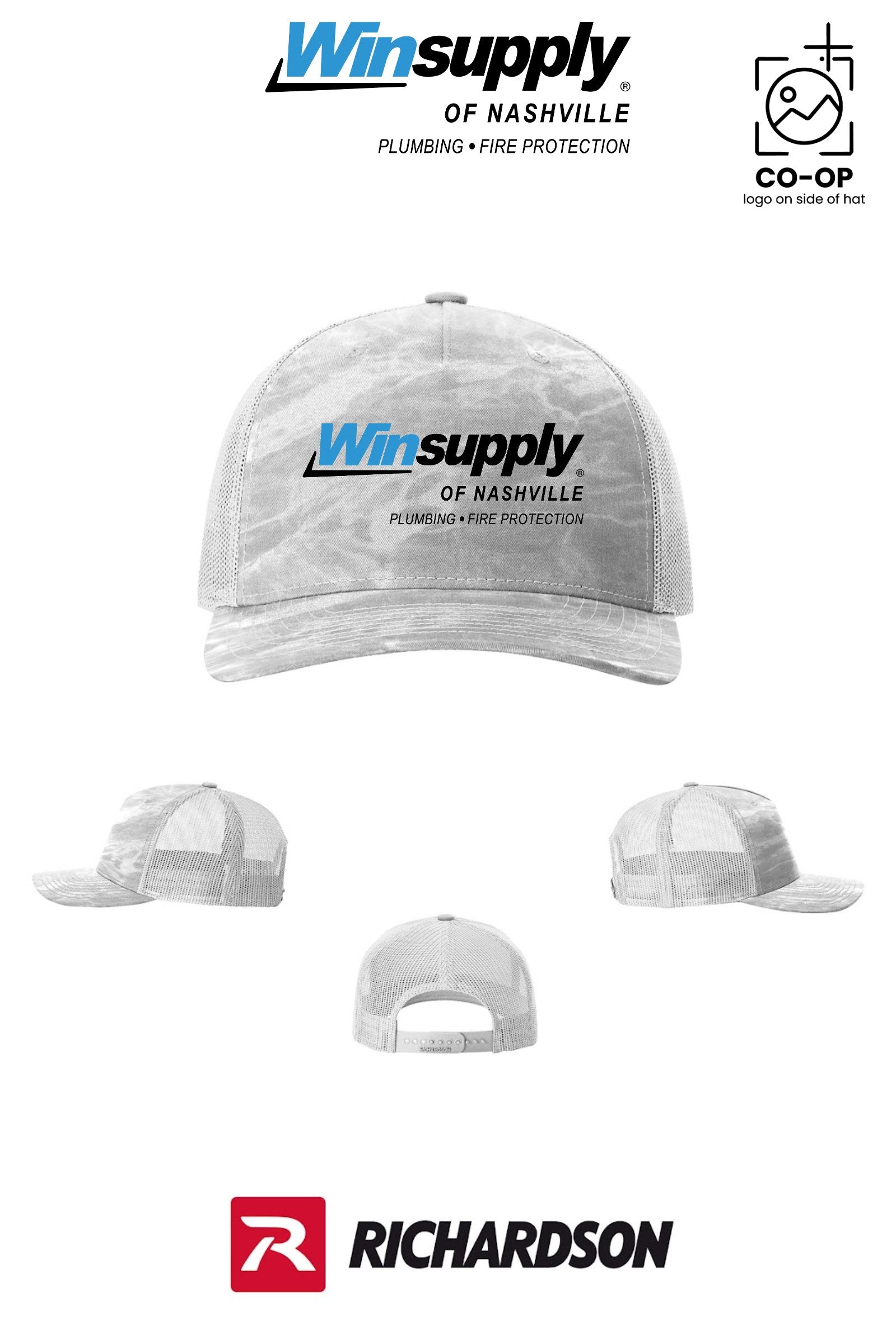 Richardson 112PFP Printed Five-Panel Trucker - Winsupply of Nashville