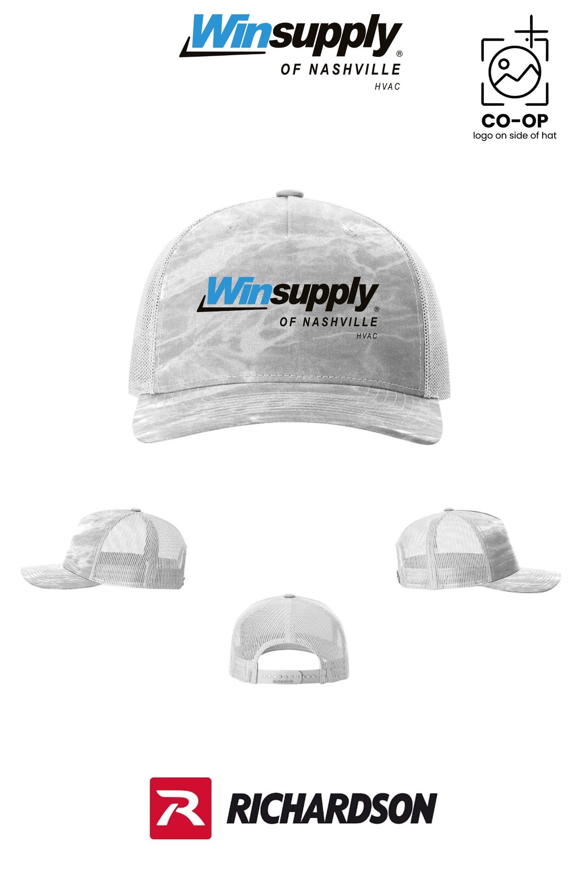 Richardson 112PFP Printed Five-Panel Trucker - Winsupply of Nashville HVAC