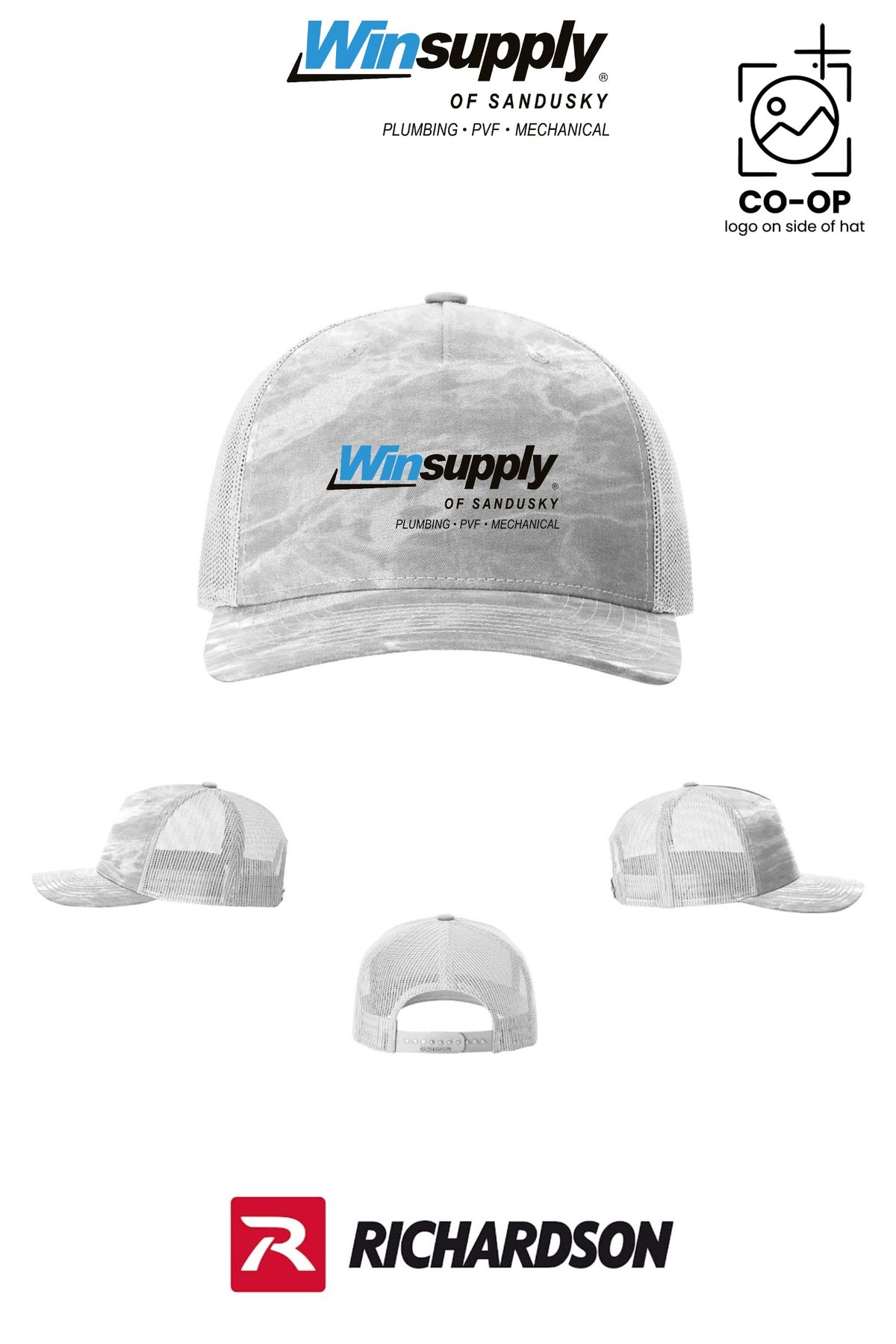 Richardson 112PFP Printed Five-Panel Trucker - Winsupply of Sandusky