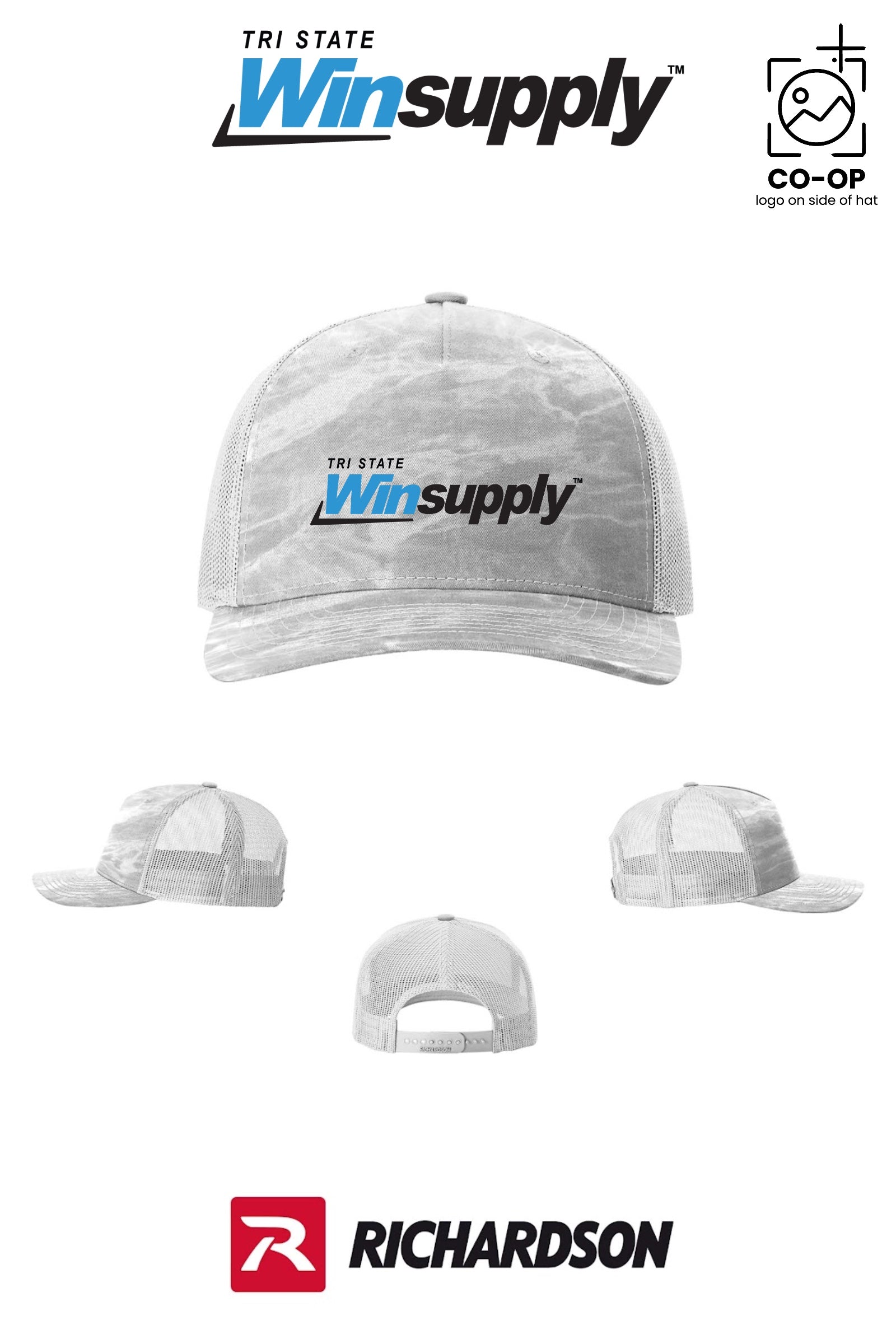 Richardson 112PFP Printed Five-Panel Trucker - Tri-State Winsupply