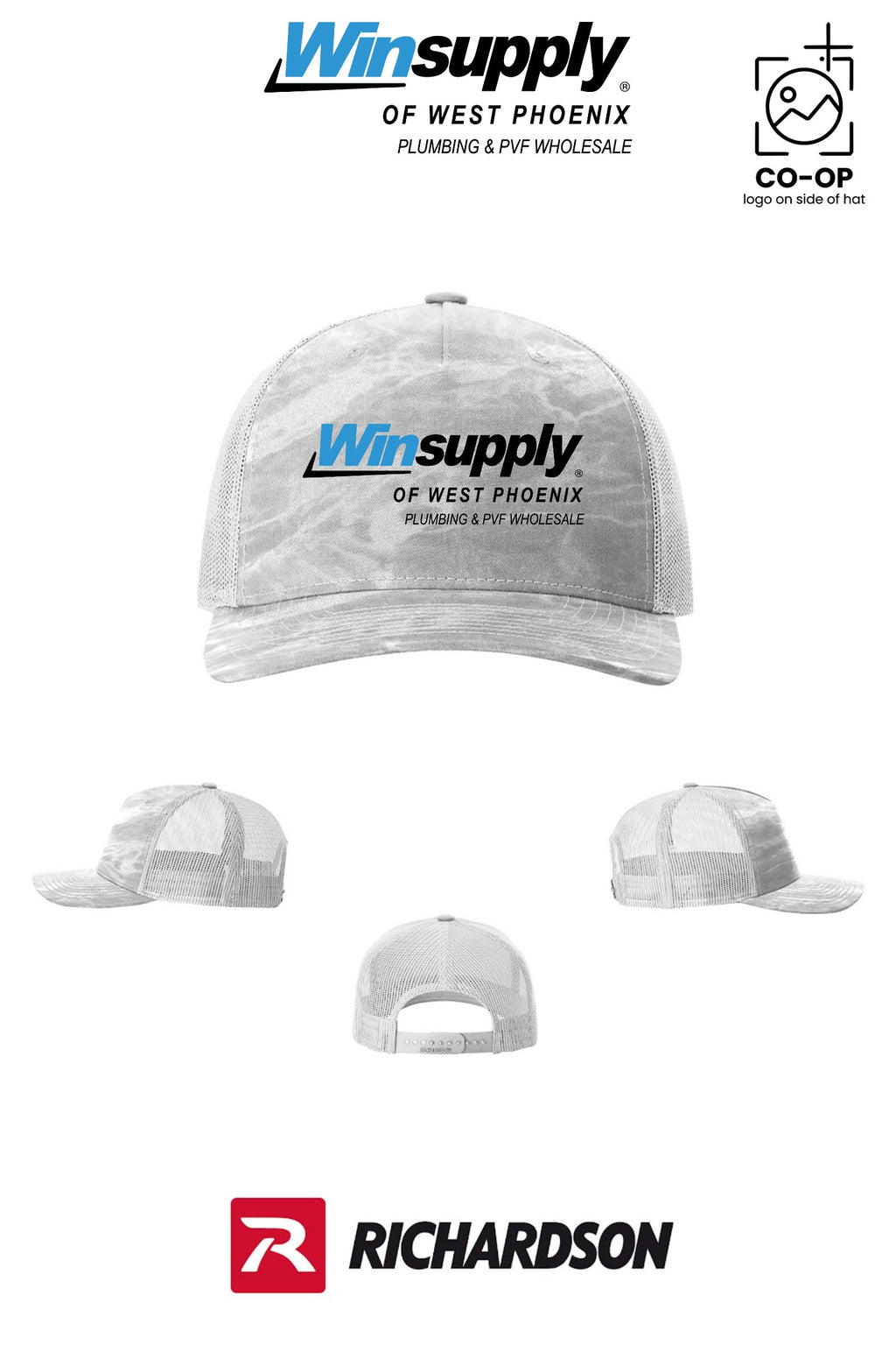 Richardson 112PFP Printed Five-Panel Trucker - Winsupply of West Phoenix