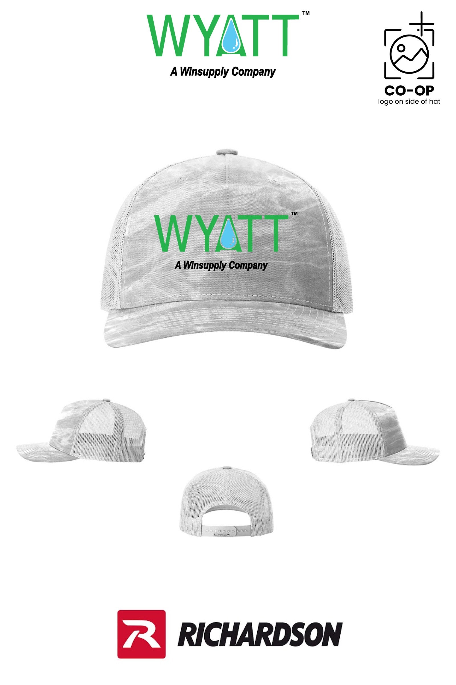 Richardson 112PFP Printed Five-Panel Trucker - Wyatt Irrigation of Santa Rosa