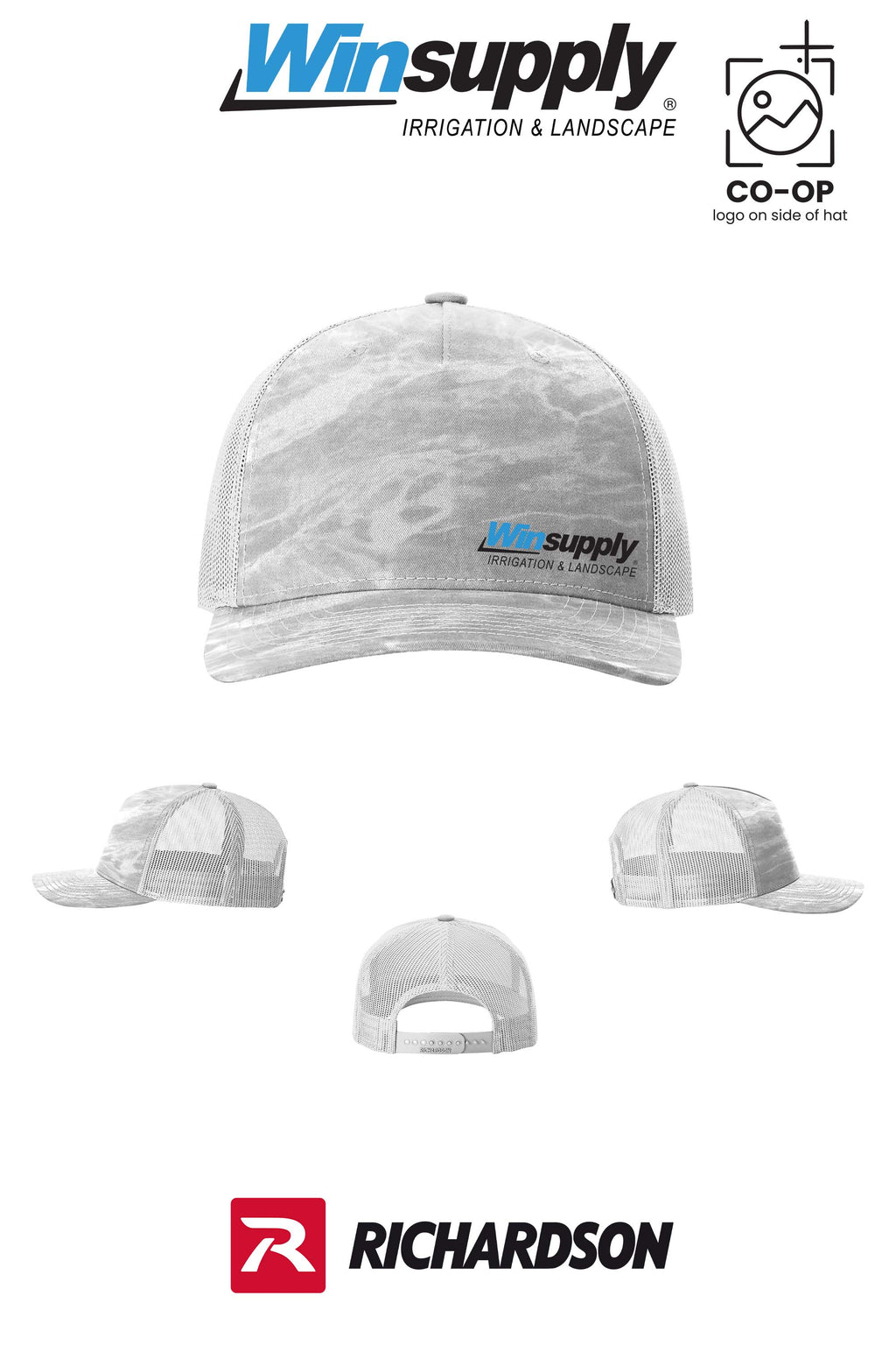Richardson 112PFP Printed Five-Panel Trucker *offset logo* - Winsupply NE Albuquerque NM Co.
