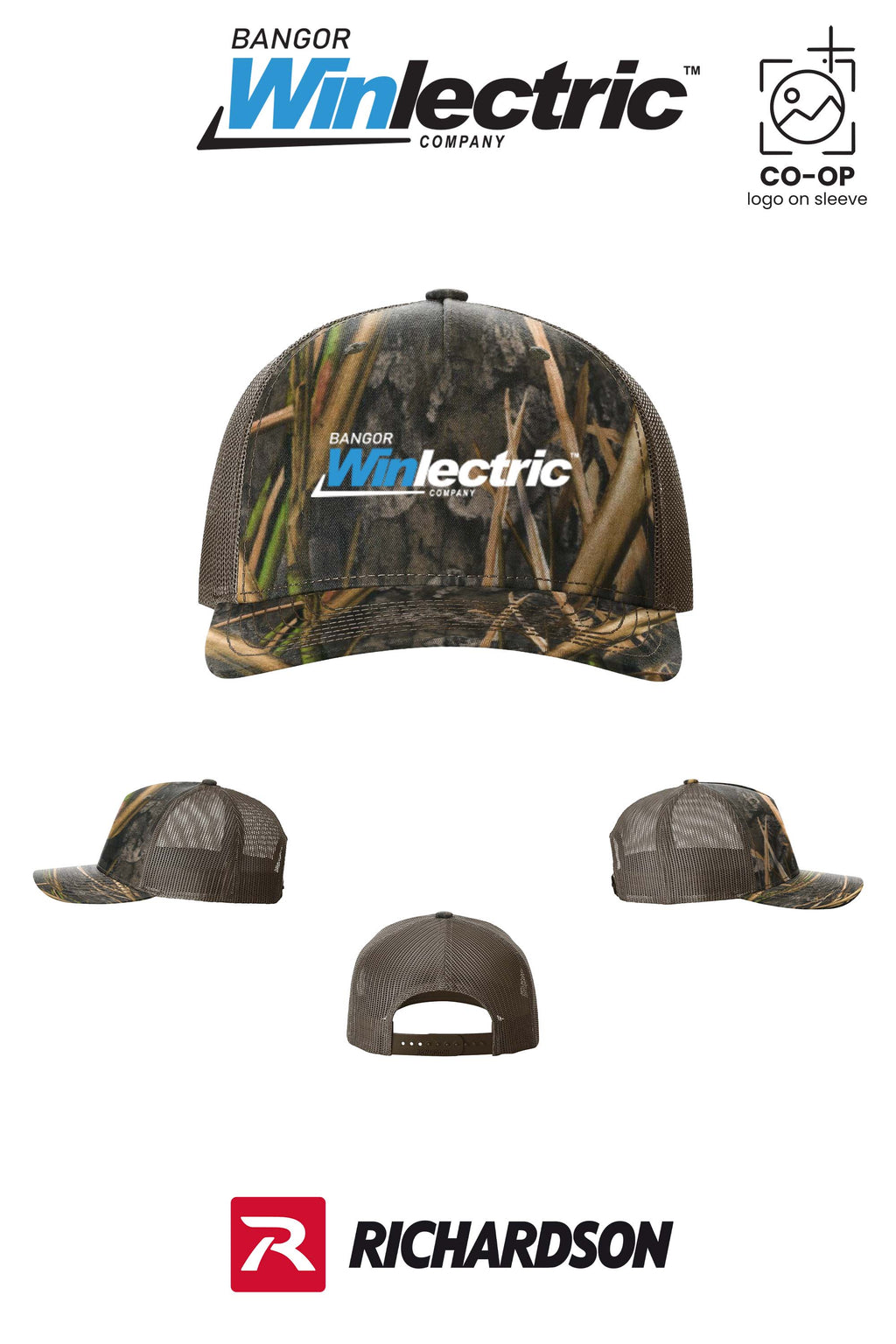 Richardson 112PFP Printed Five-Panel Trucker - Winlectric Bangor