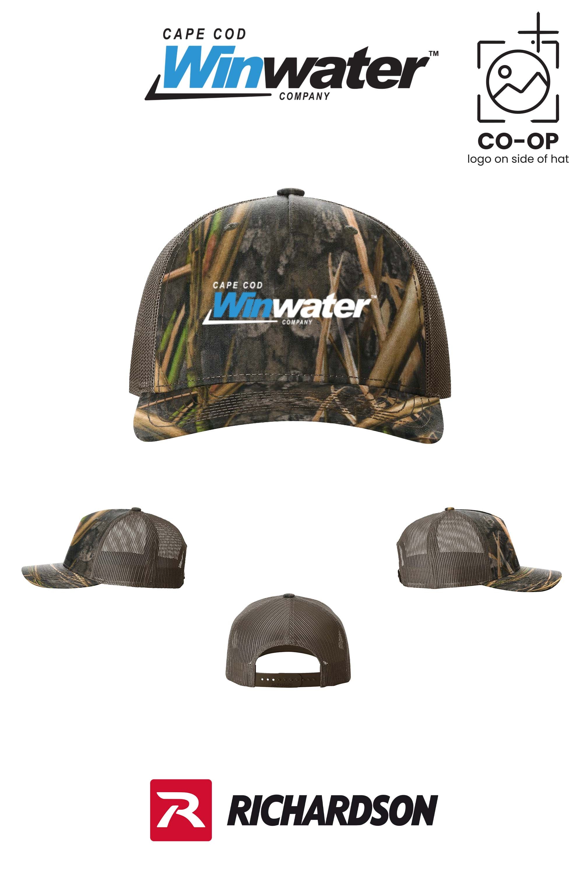 Richardson 112PFP Printed Five-Panel Trucker - Winwater Cape Cod