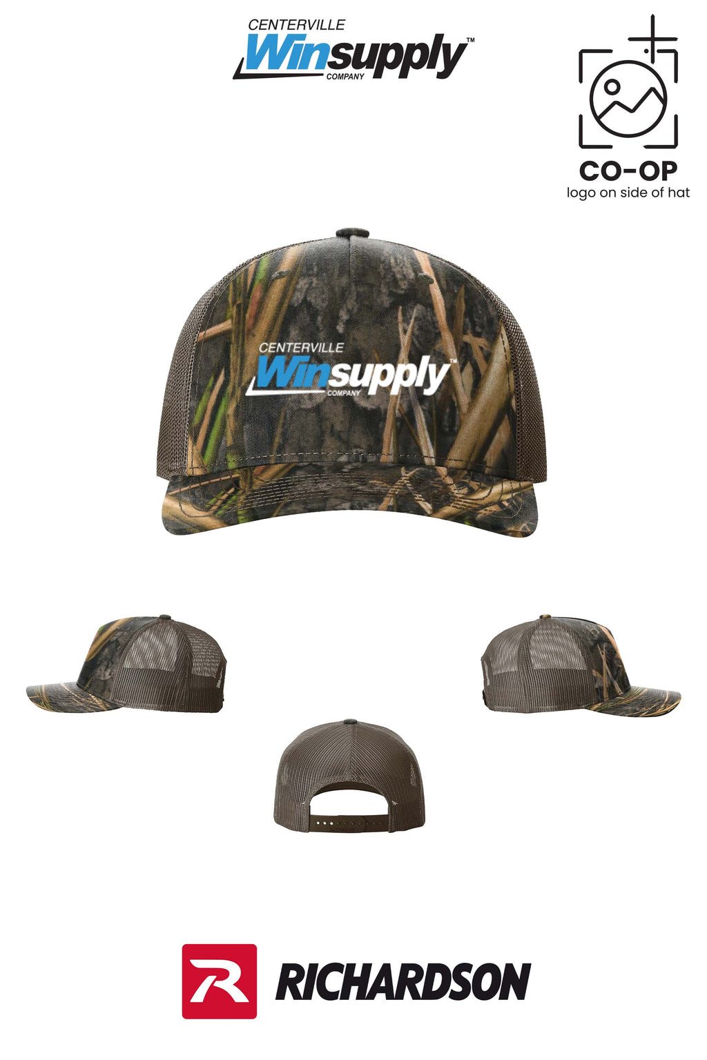 Richardson 112PFP Printed Five-Panel Trucker - Winsupply Centerville OH