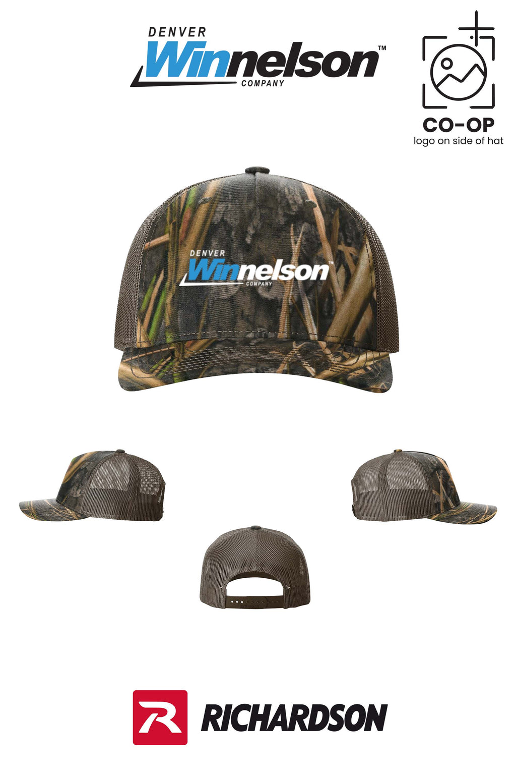 Richardson 112PFP Printed Five-Panel Trucker - Denver Winnelson