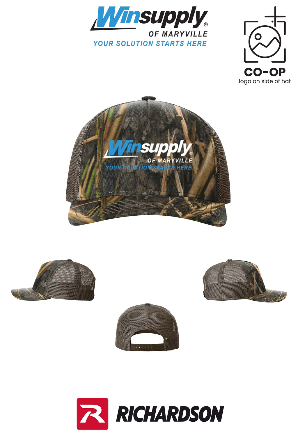 Richardson 112PFP Printed Five-Panel Trucker - Winsupply of Maryville