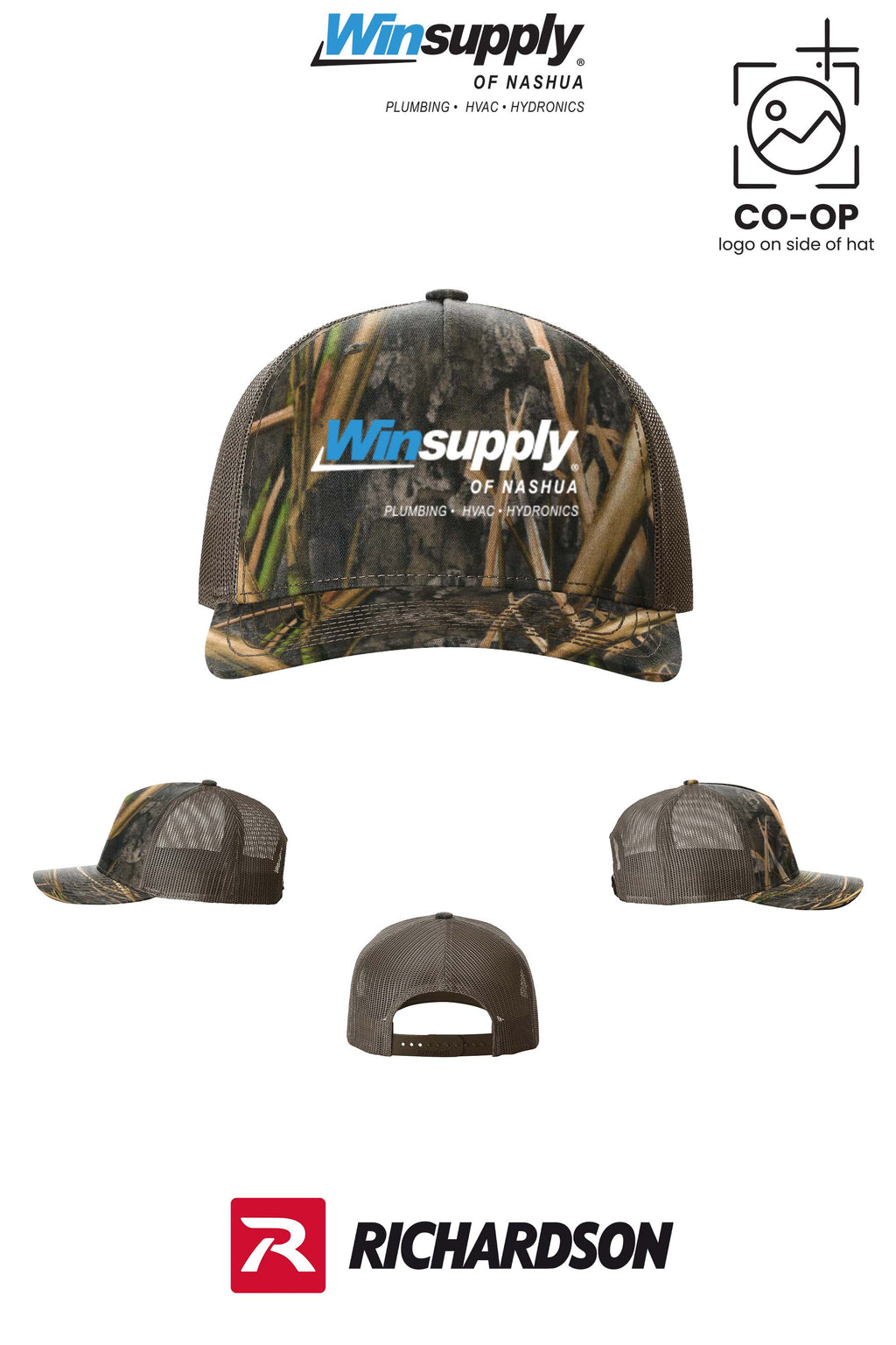 Richardson 112PFP Printed Five-Panel Trucker - Winsupply of Nashua