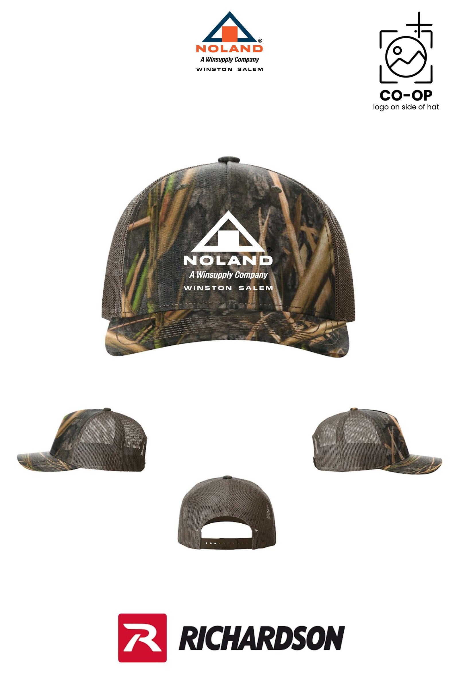 Richardson 112PFP Printed Five-Panel Trucker - Winston Salem Noland