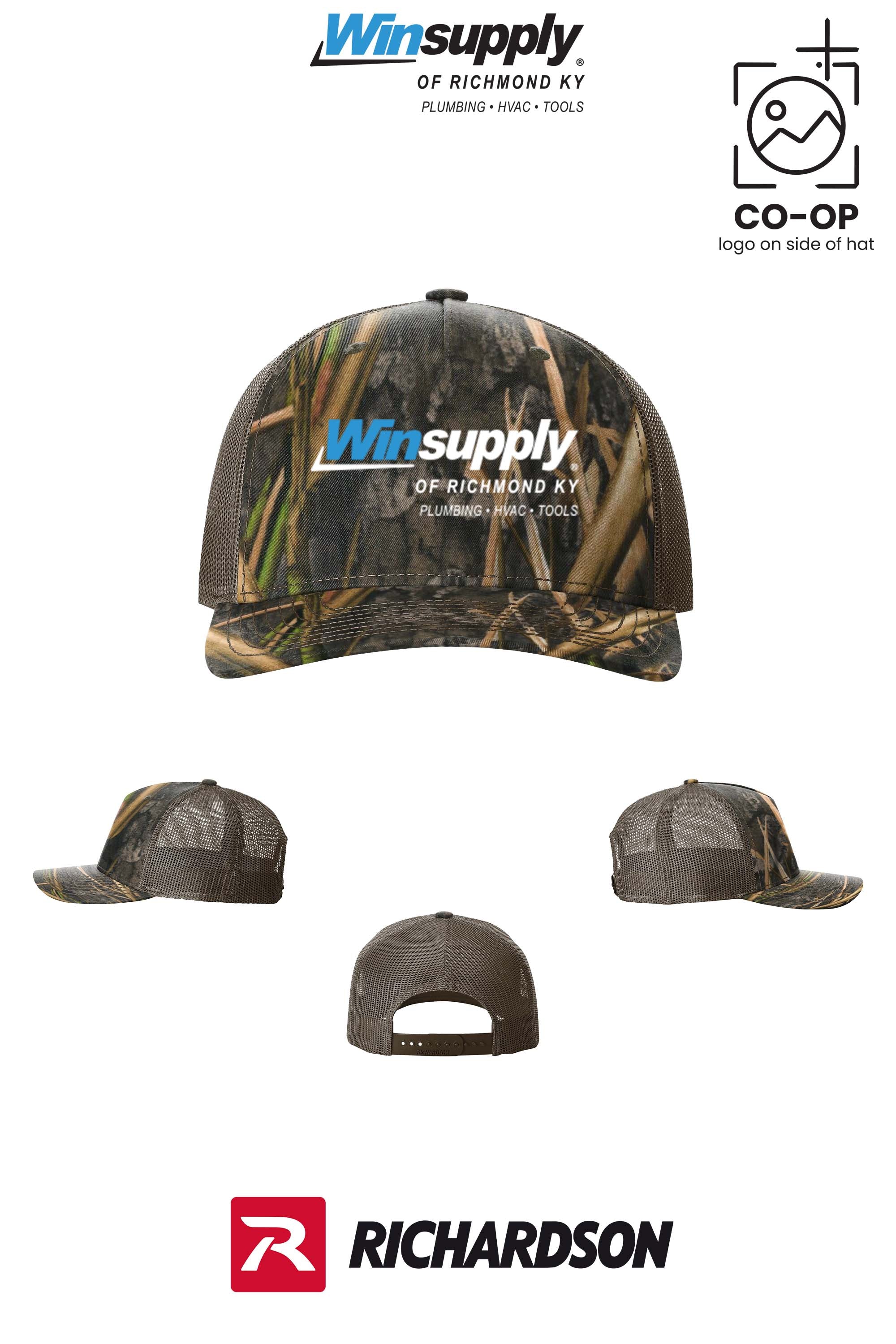 Richardson 112PFP Printed Five-Panel Trucker - Winsupply of Richmond KY