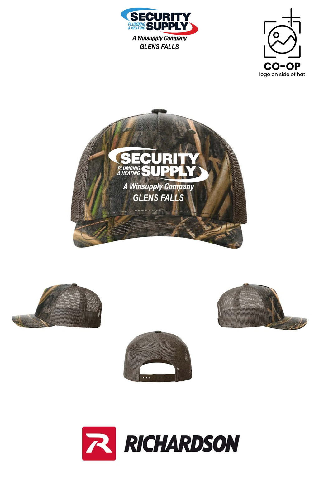 Richardson 112PFP Printed Five-Panel Trucker - SPHS Glens Falls