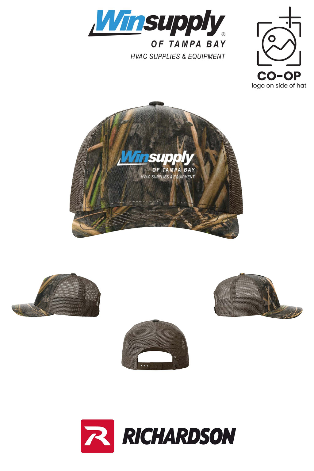 Richardson 112PFP Printed Five-Panel Trucker - Winsupply of Tampa Bay