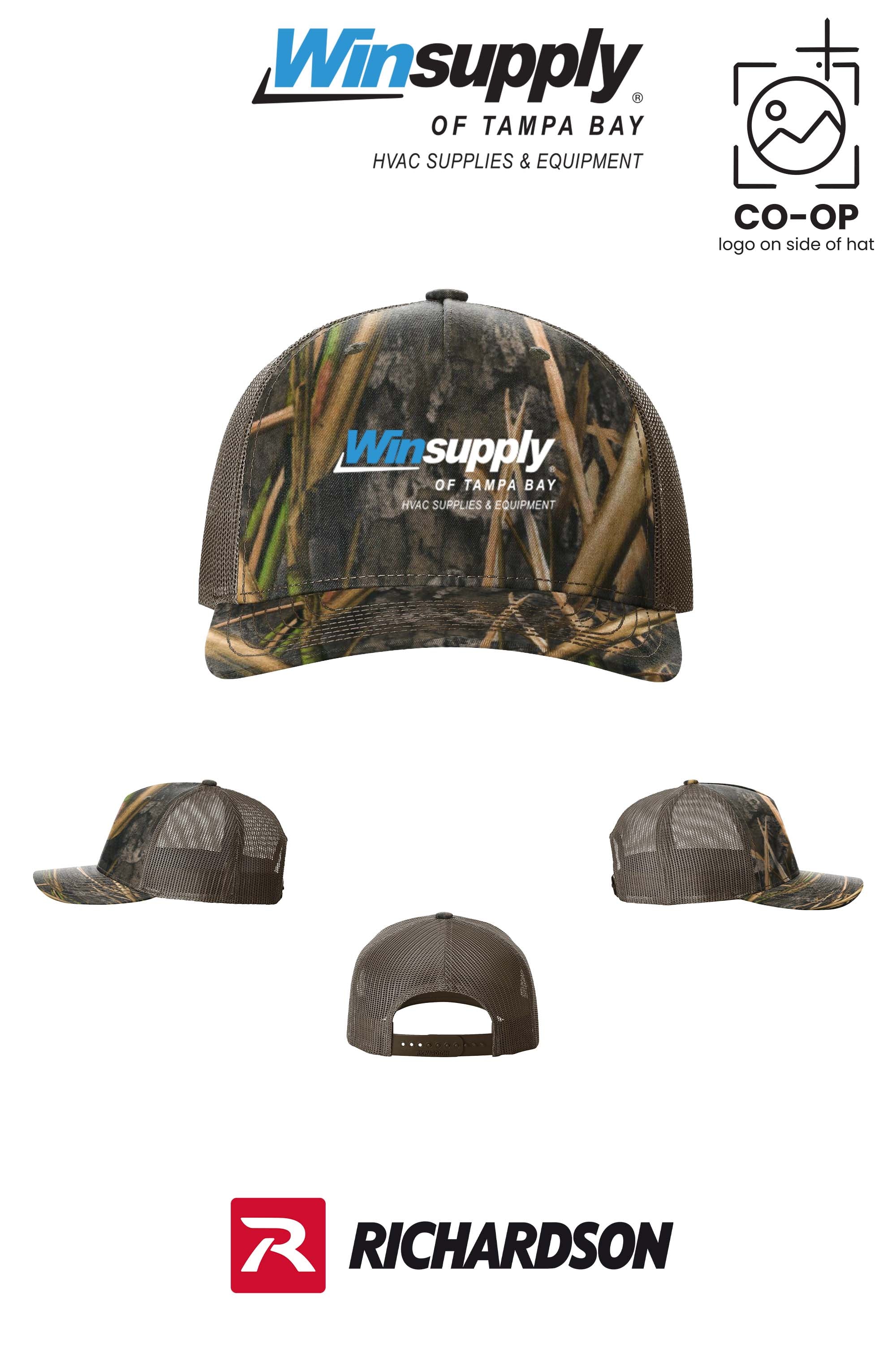 Richardson 112PFP Printed Five-Panel Trucker - Winsupply of Tampa Bay