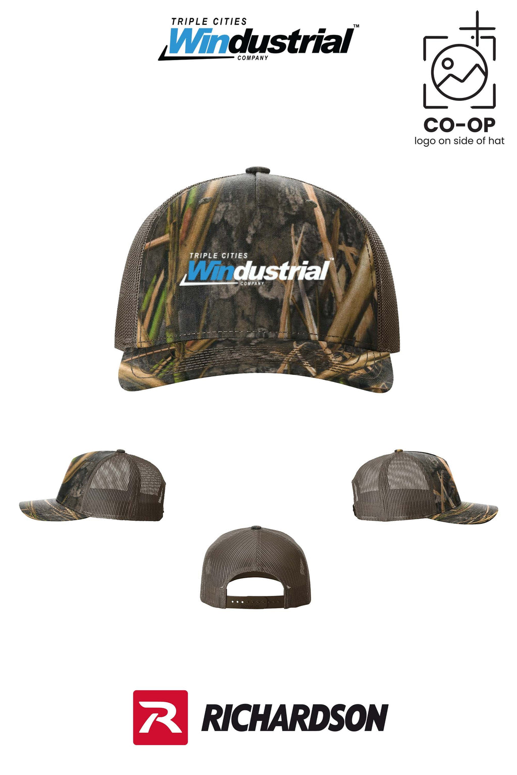 Richardson 112PFP Printed Five-Panel Trucker - Windustrial Triple Cities
