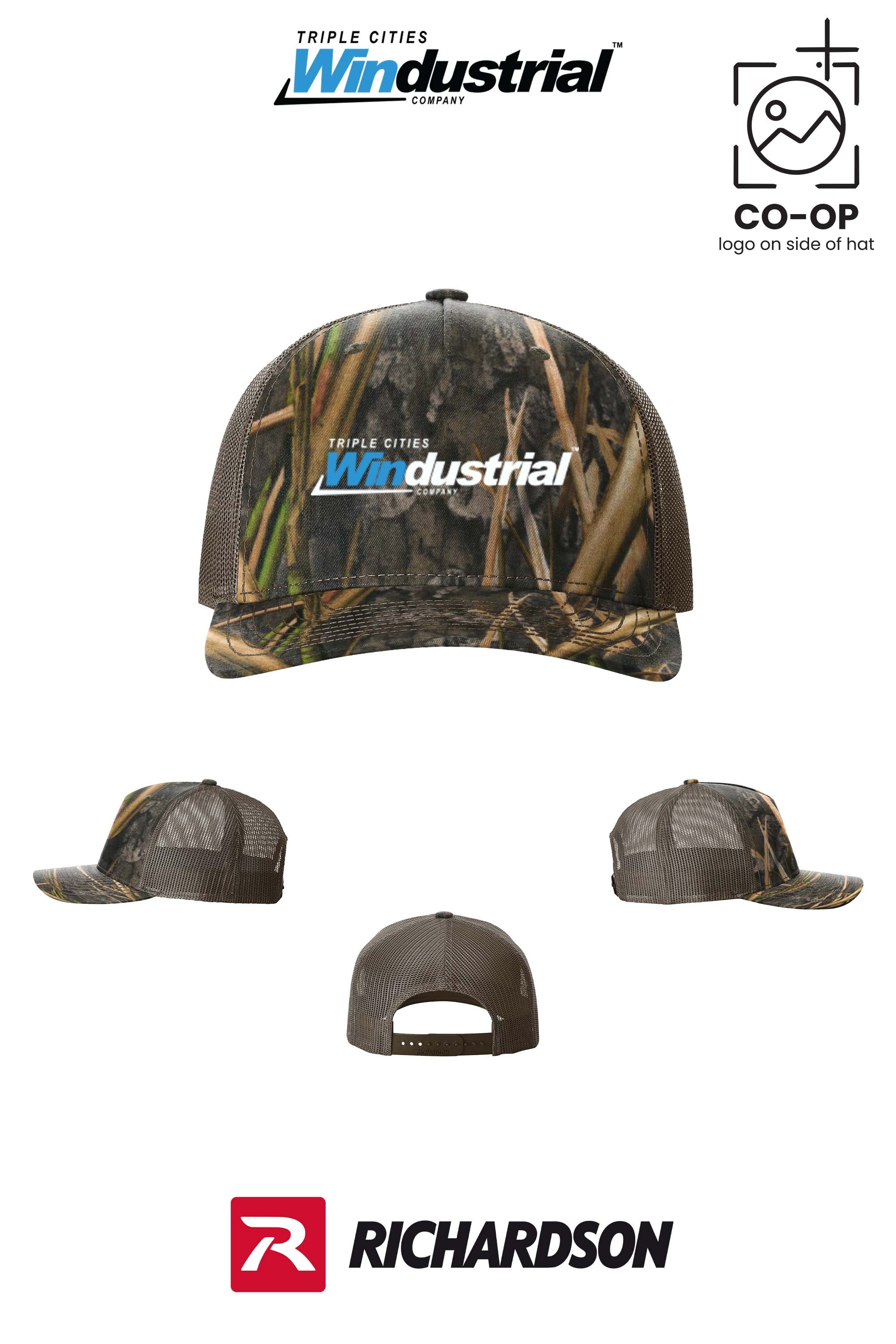 Richardson 112PFP Printed Five-Panel Trucker - Windustrial Triple Cities