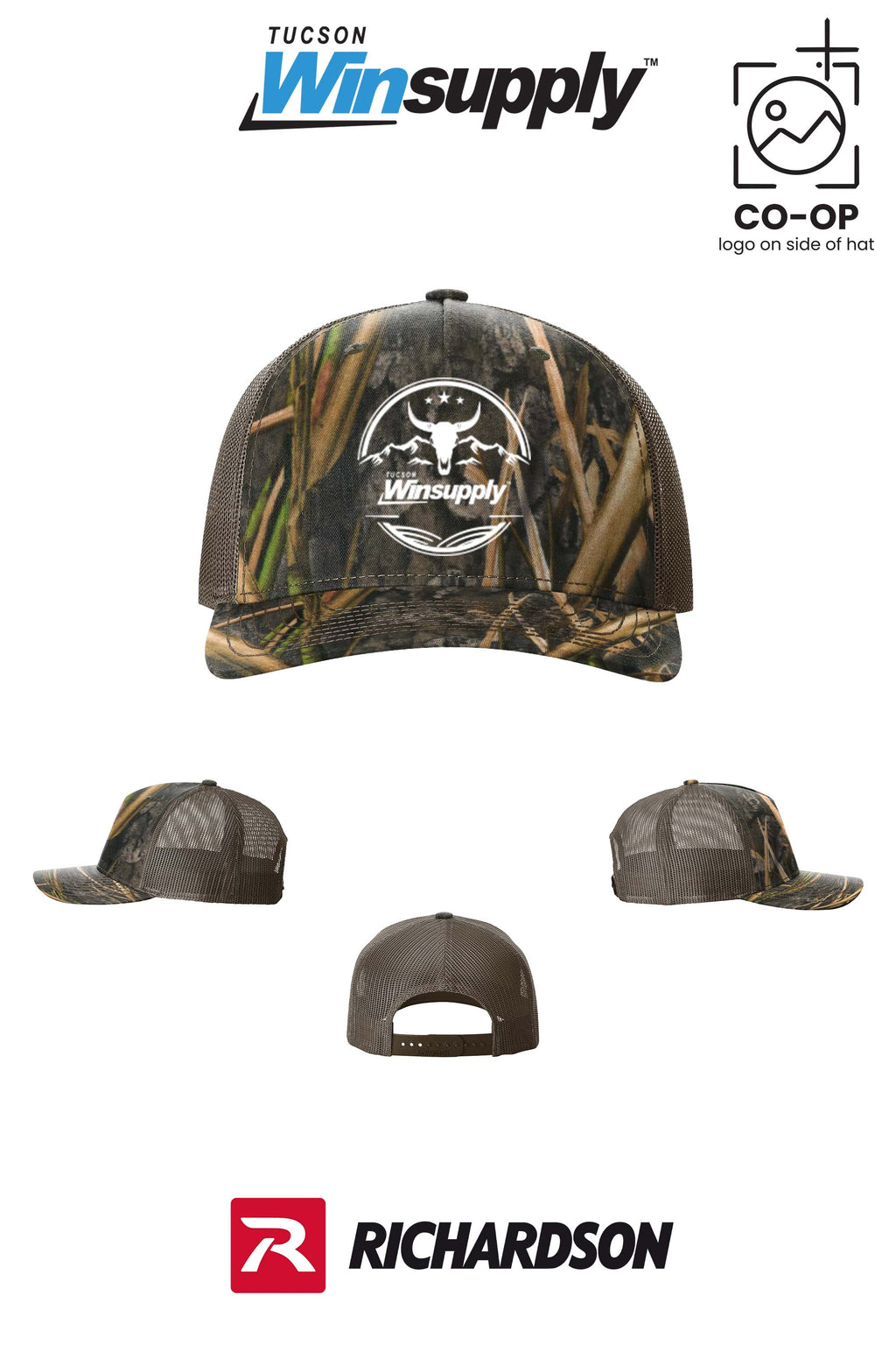 Richardson 112PFP Printed Five-Panel Trucker - Winsupply Tucson AZ