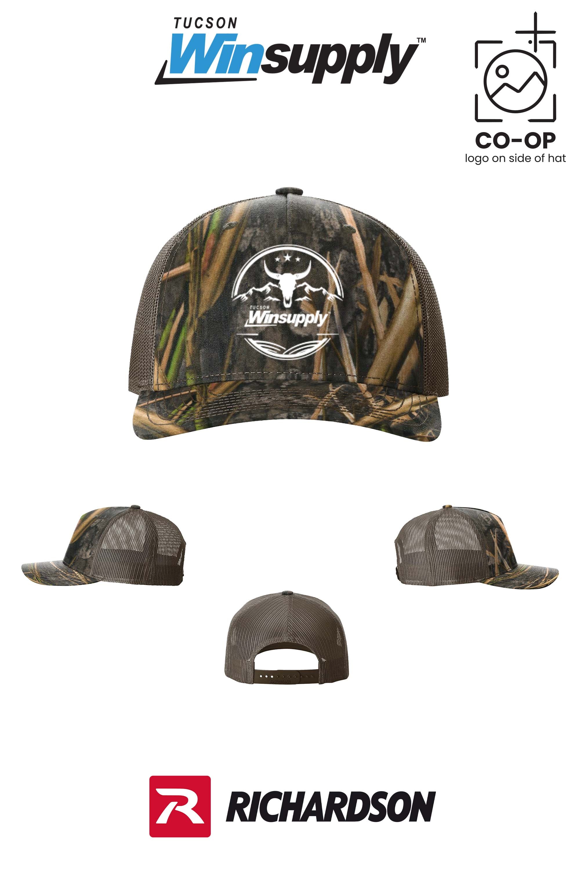 Richardson 112PFP Printed Five-Panel Trucker - Winsupply Tucson AZ