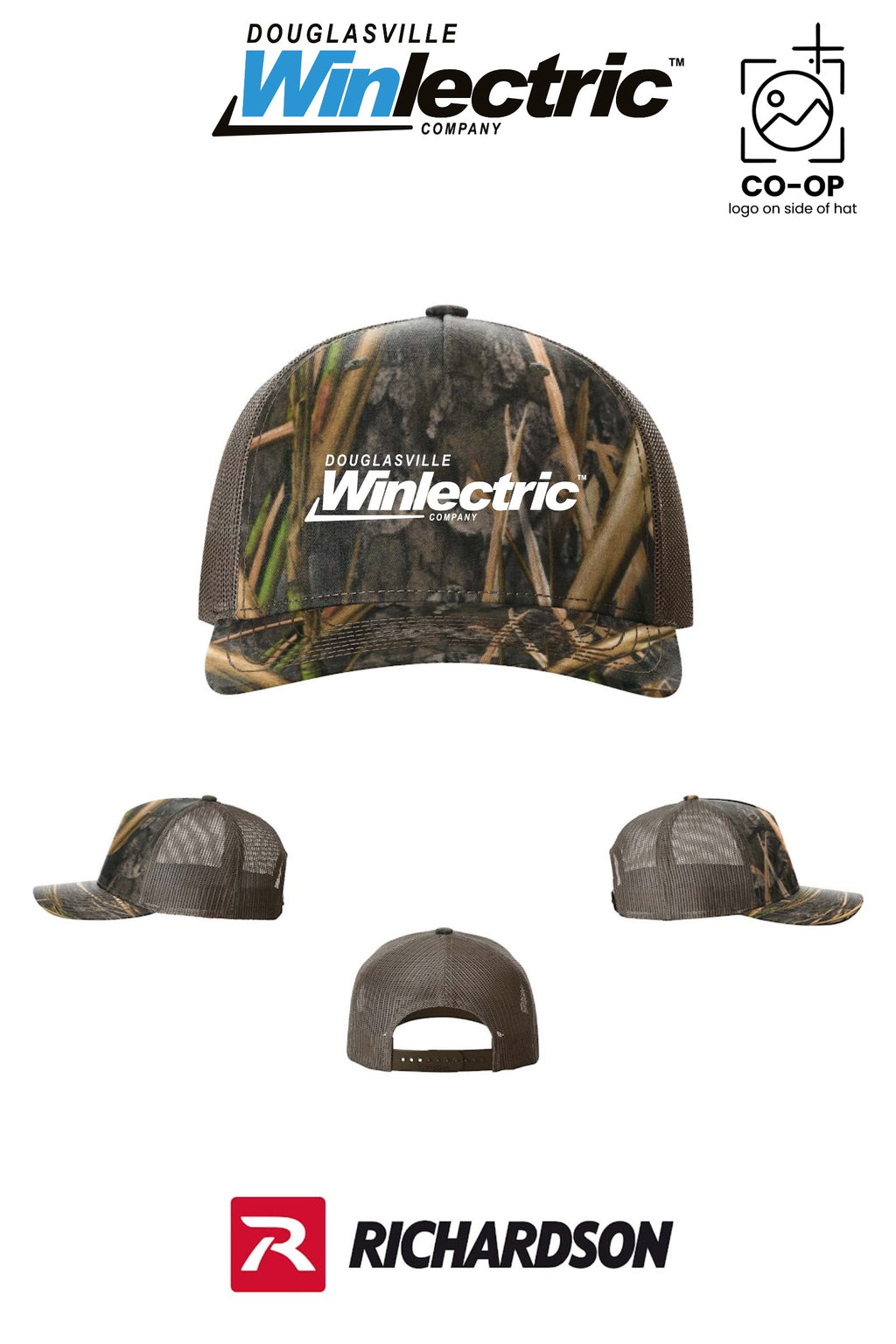 Richardson 112PFP Printed Five-Panel Trucker - Douglasville Winlectric