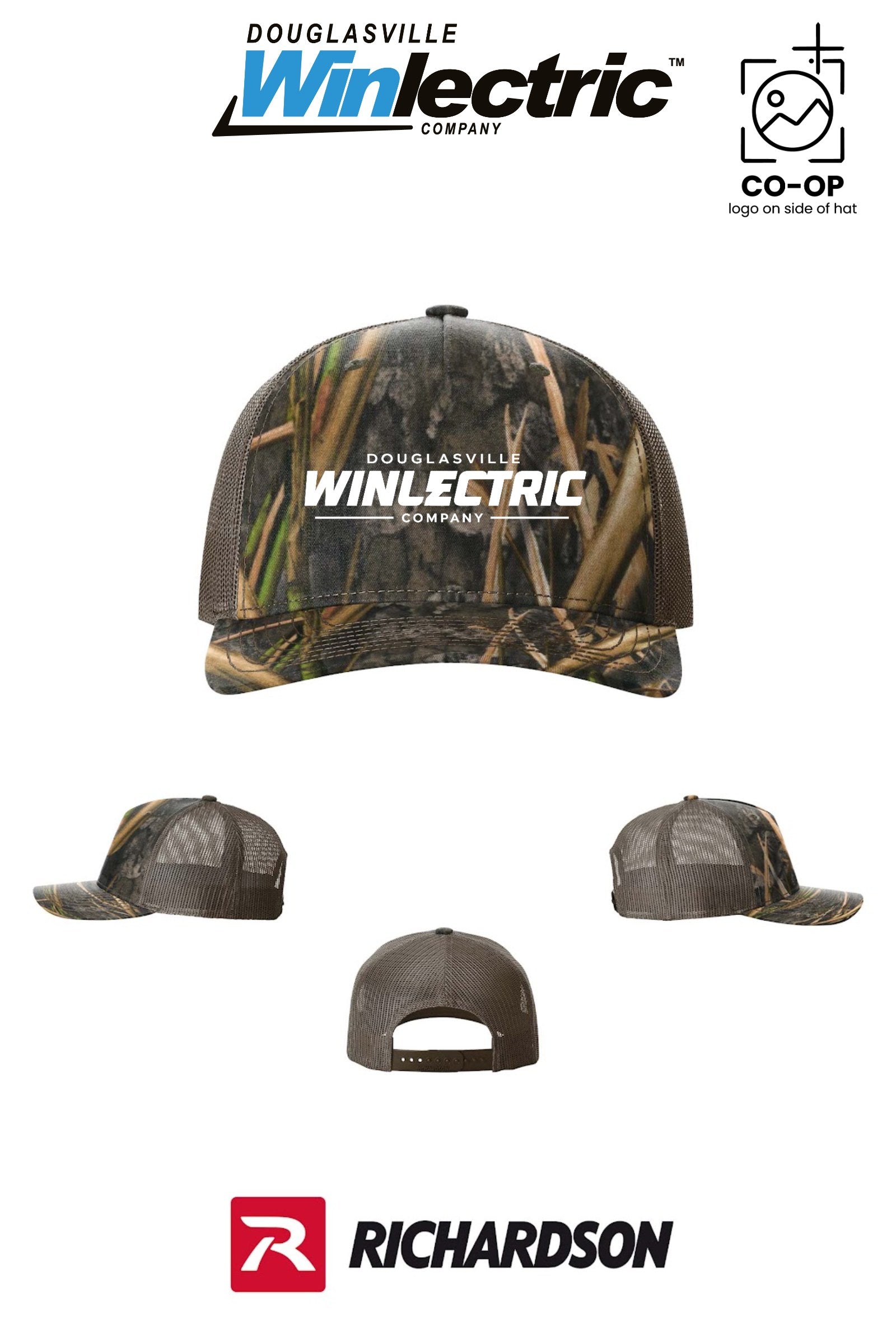 Richardson 112PFP Printed Five-Panel Trucker - Douglasville Winlectric