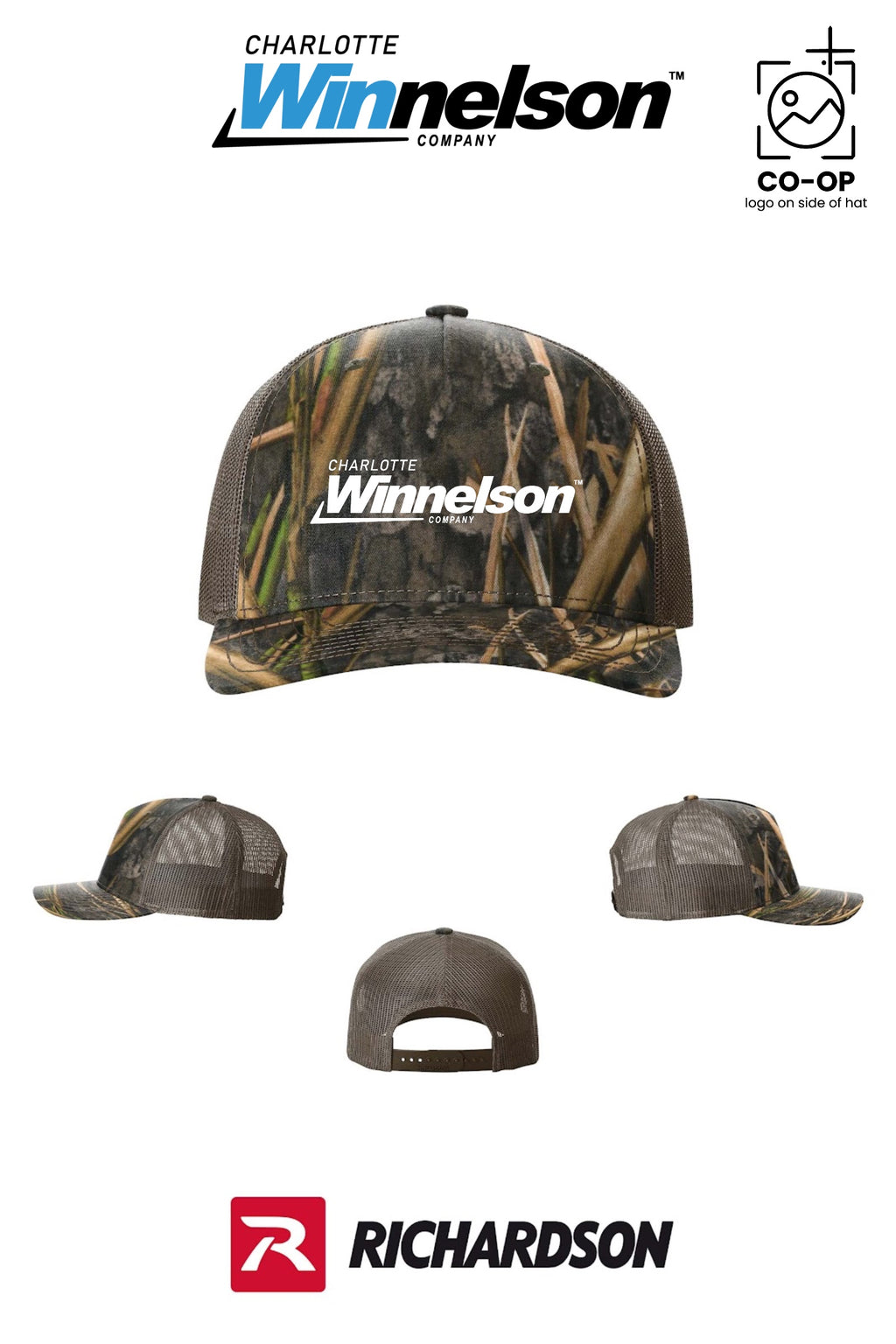 Richardson 112PFP Printed Five-Panel Trucker - Charlotte Winnelson