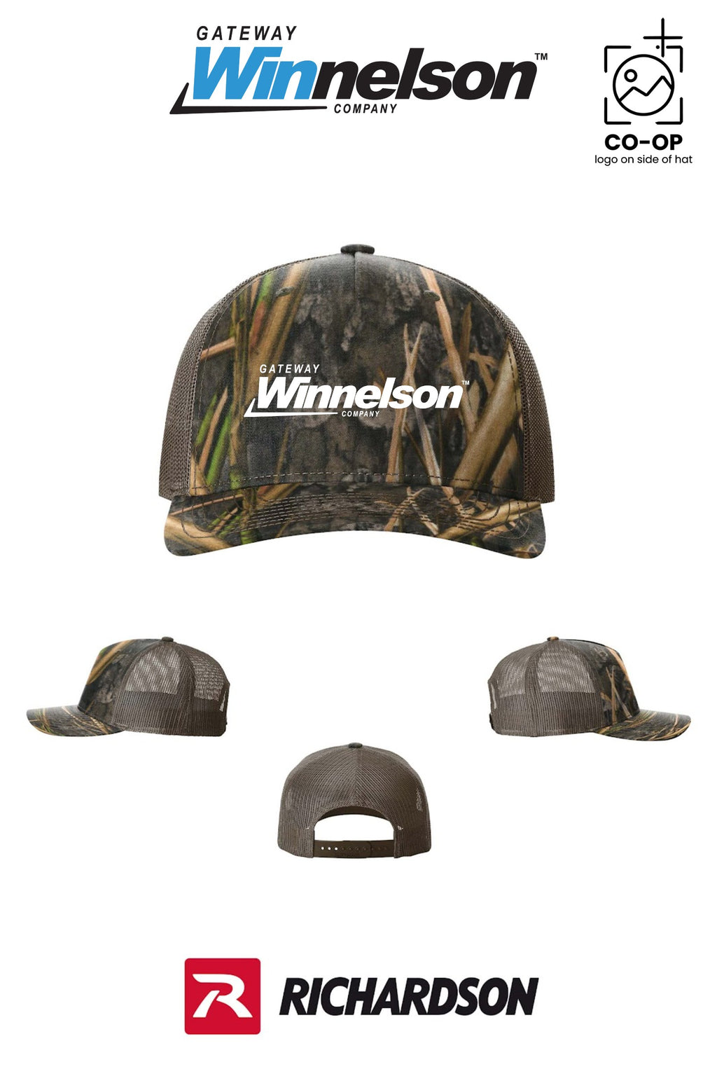Richardson 112PFP Printed Five-Panel Trucker - Gateway Winnelson