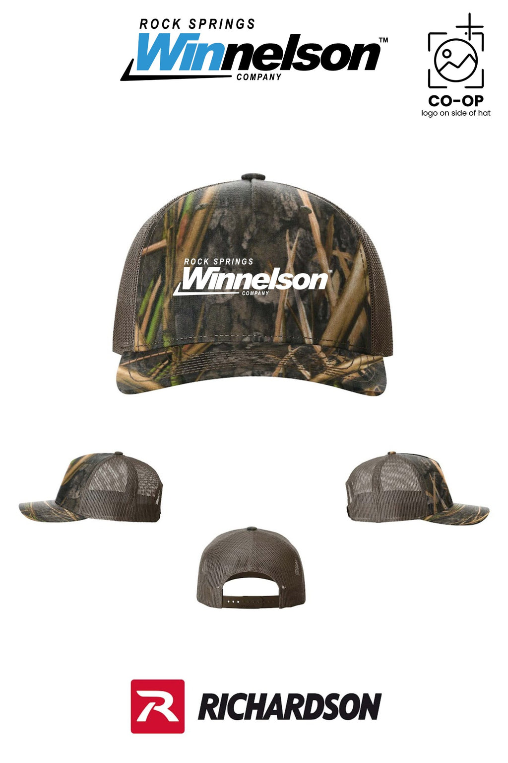 Richardson 112PFP Printed Five-Panel Trucker - Rock Springs Winnelson