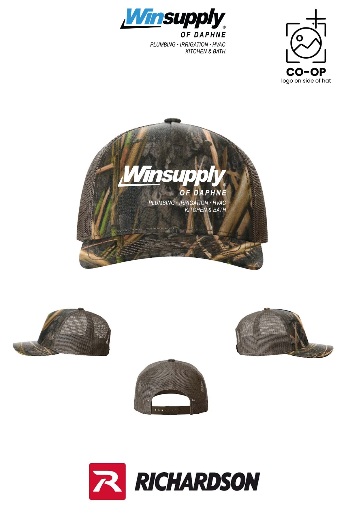 Richardson 112PFP Printed Five-Panel Trucker - Winsupply of Daphne