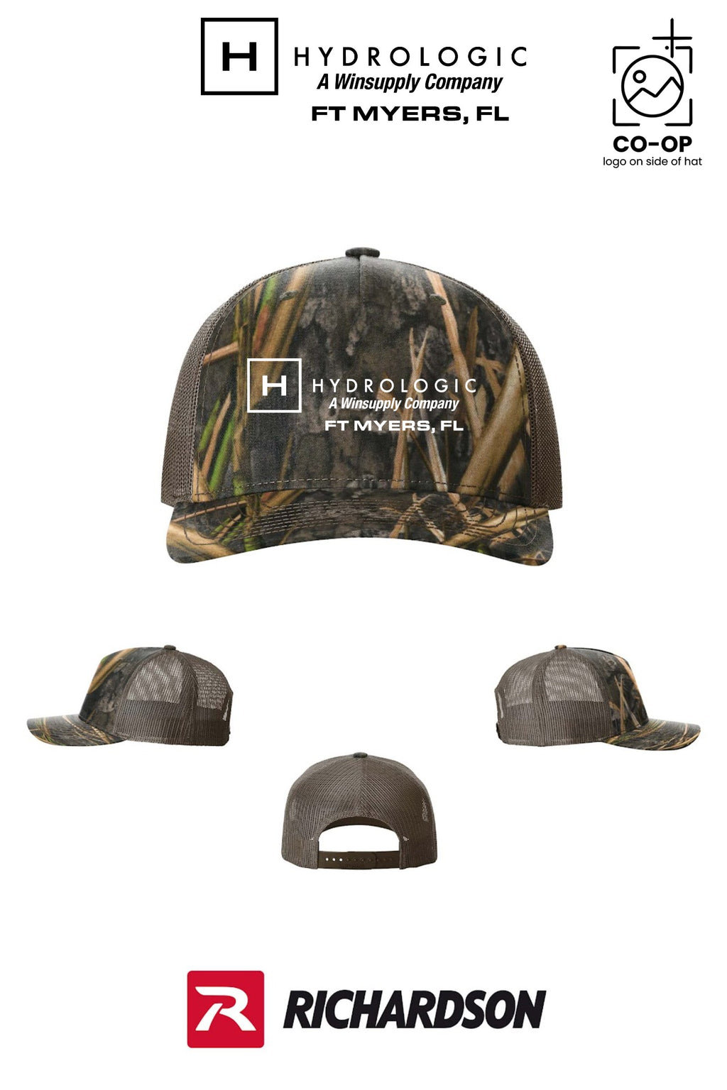 Richardson 112PFP Printed Five-Panel Trucker - Winsupply Ft Myers FL Co.