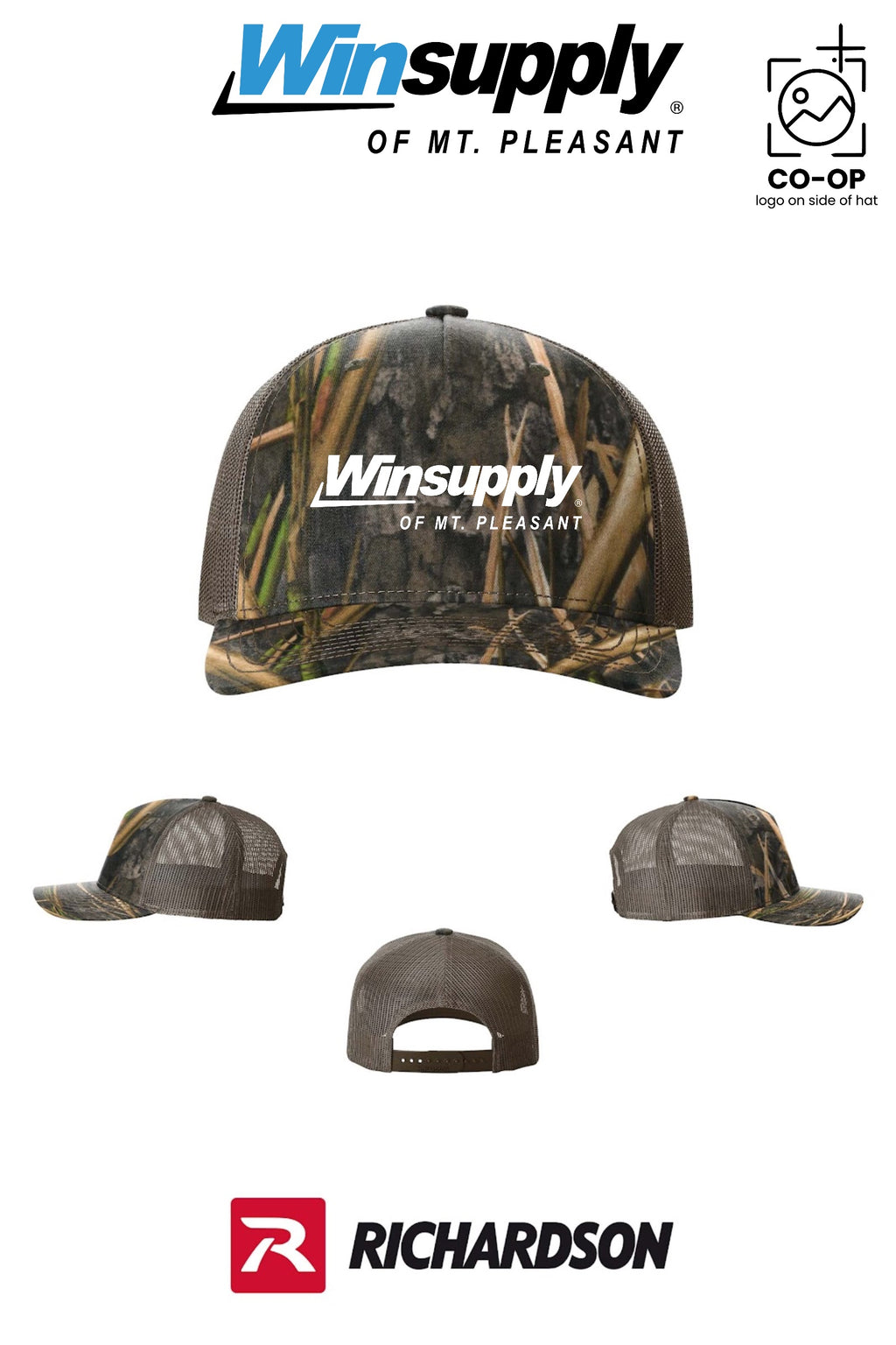Richardson 112PFP Printed Five-Panel Trucker - Winsupply of Mt. Pleasant
