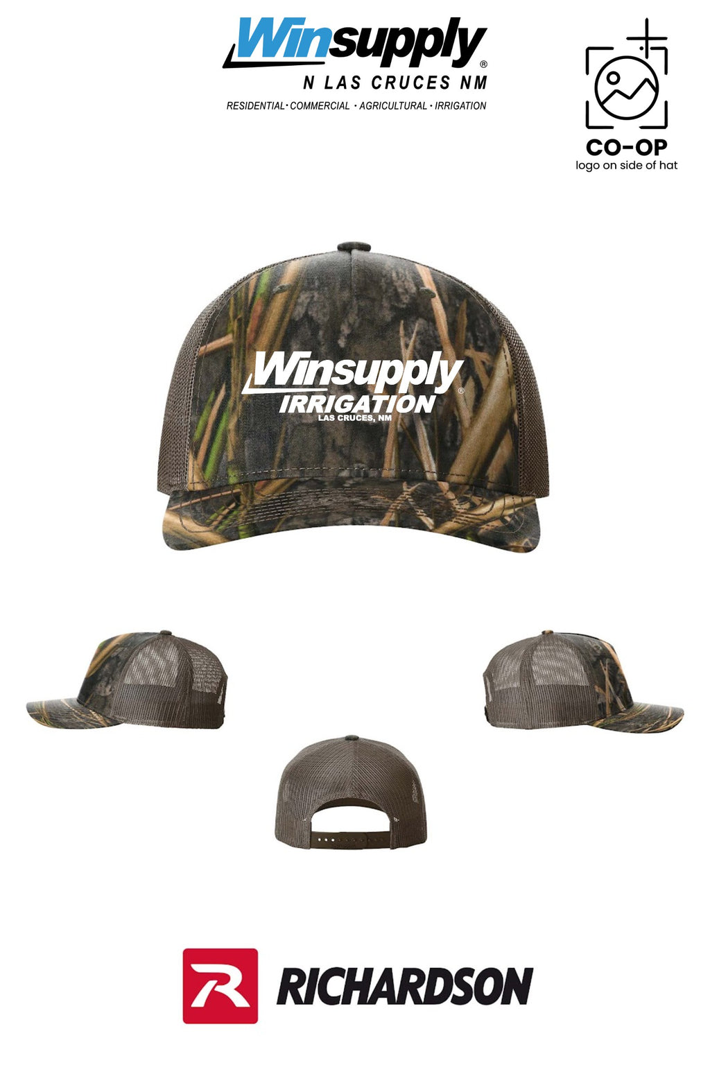 Richardson 112PFP Printed Five-Panel Trucker - Winsupply N Las Cruces NM
