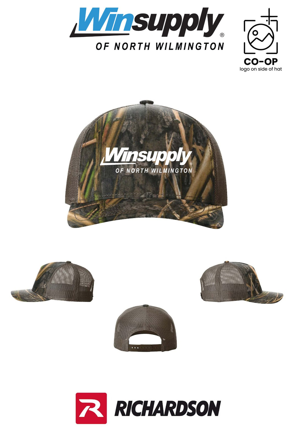 Richardson 112PFP Printed Five-Panel Trucker - Winsupply N Wilmington NC