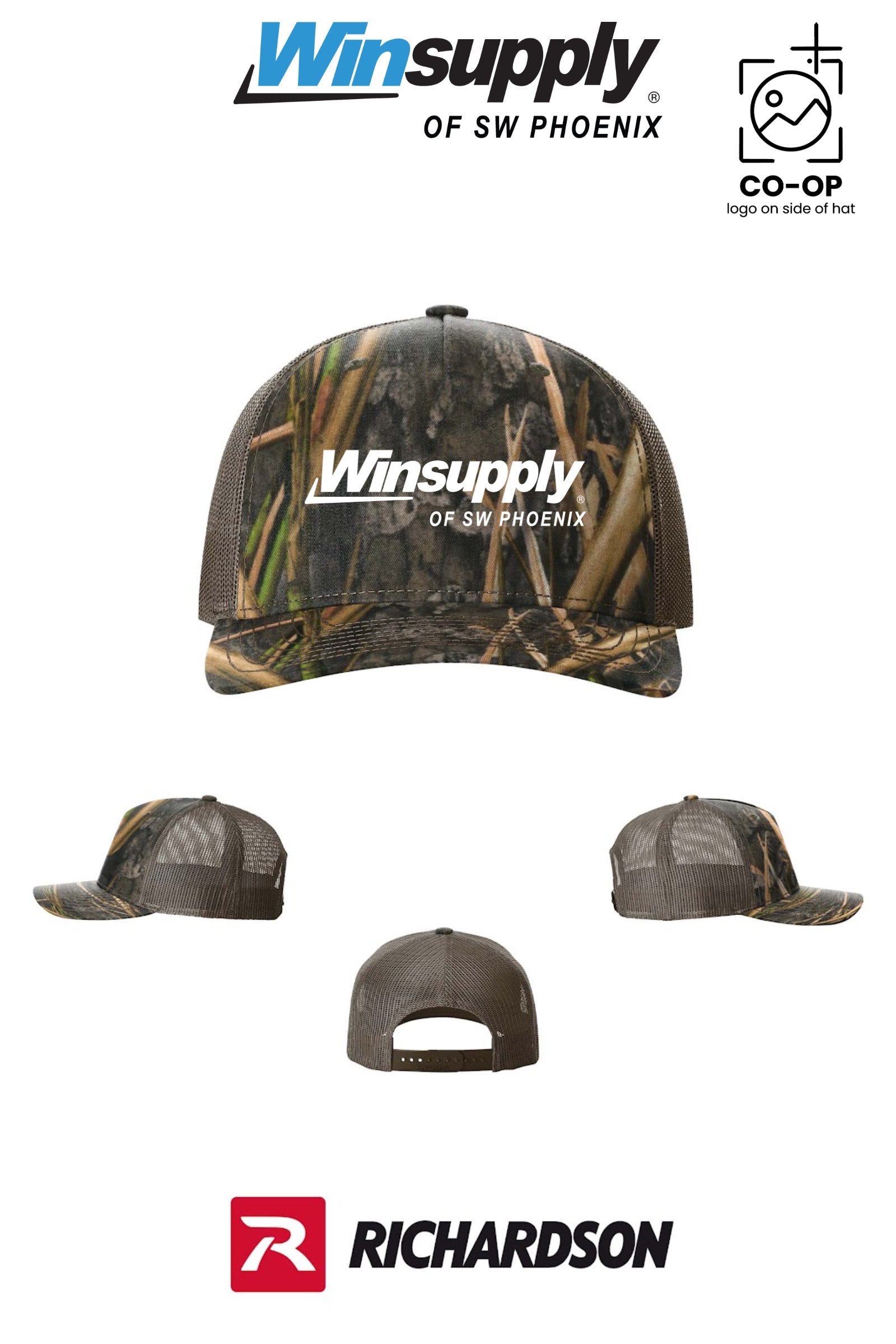 Richardson 112PFP Printed Five-Panel Trucker - Winsupply of SW Phoenix