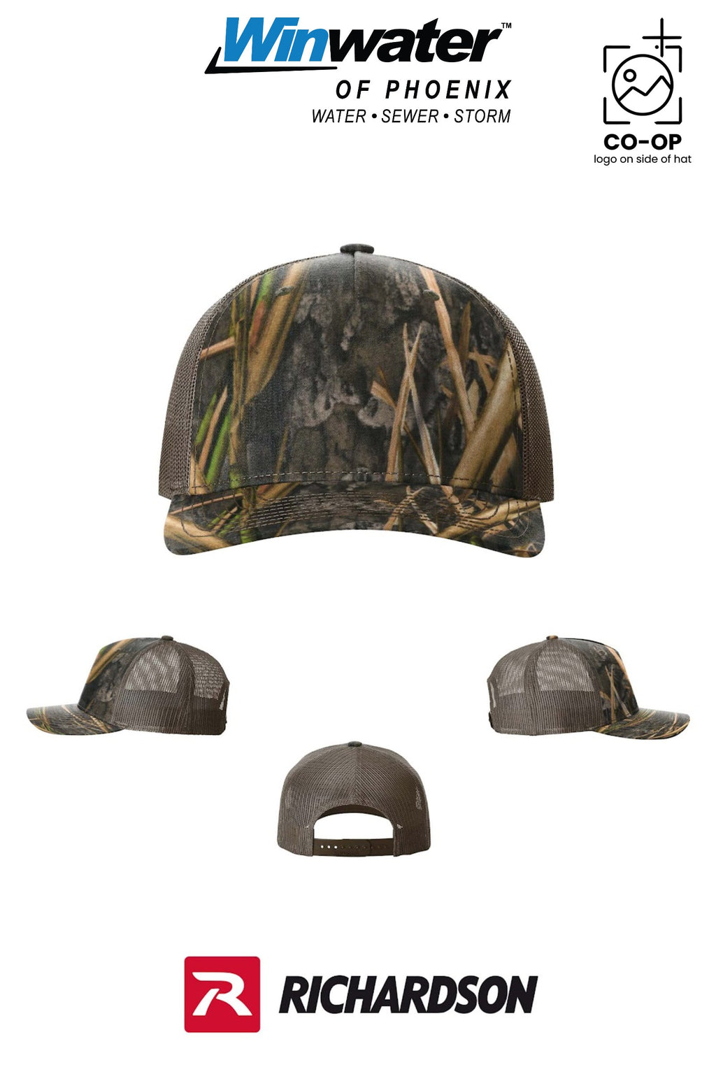 Richardson 112PFP Printed Five-Panel Trucker - Winwater of Phoenix