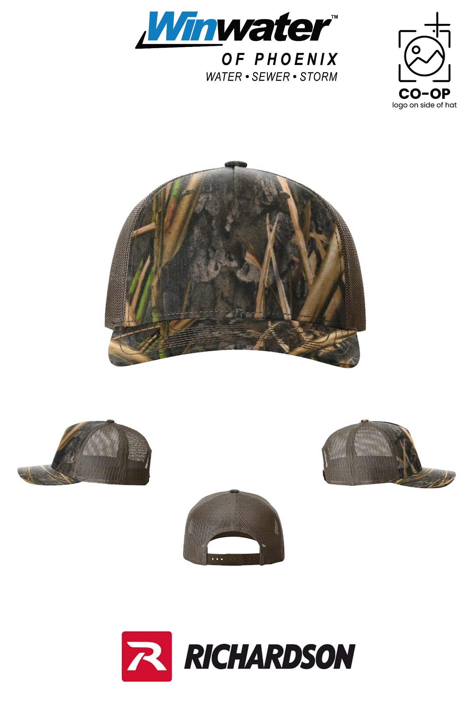 Richardson 112PFP Printed Five-Panel Trucker - Winwater of Phoenix