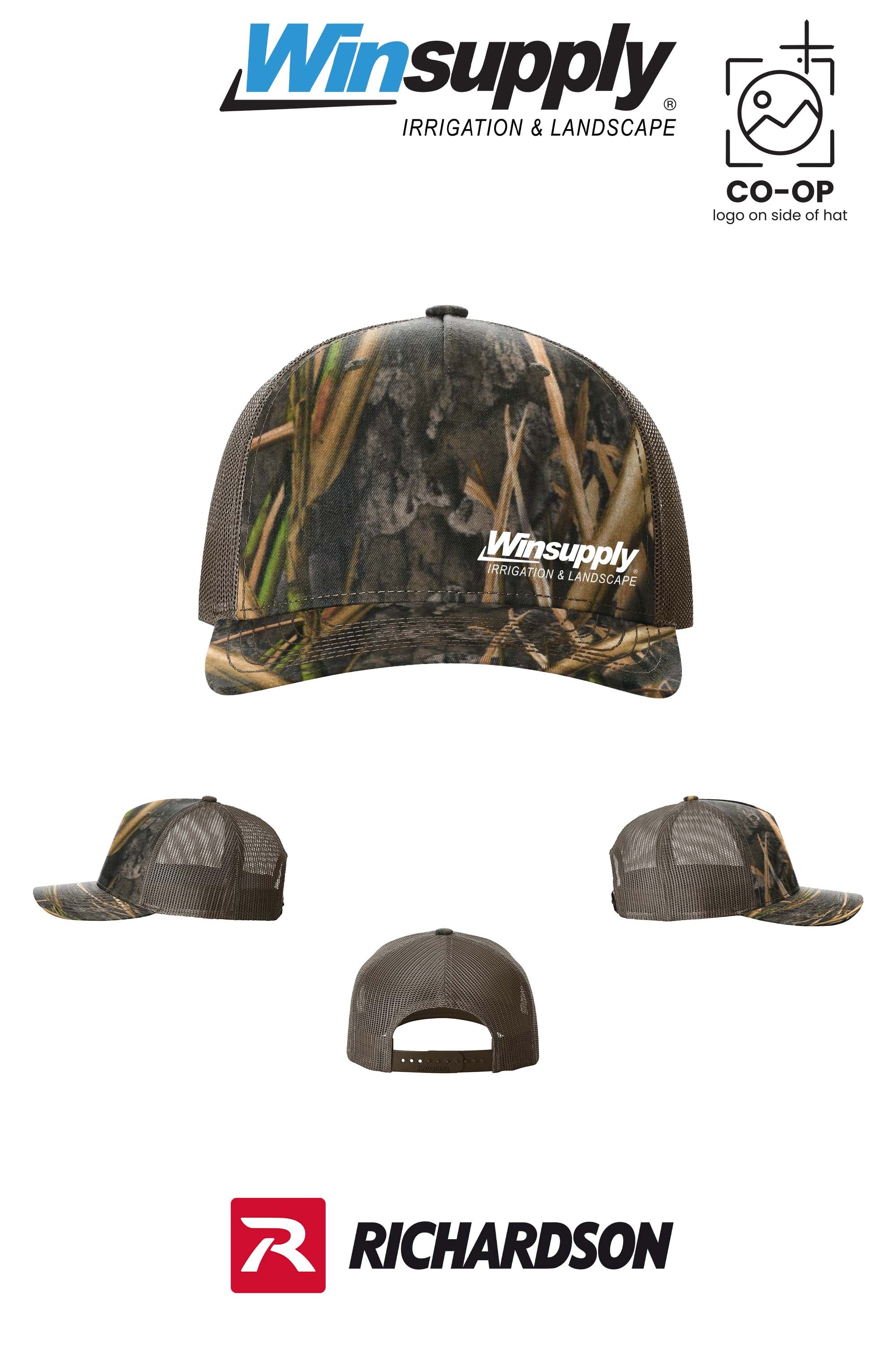 Richardson 112PFP Printed Five-Panel Trucker *offset logo* - Winsupply NE Albuquerque NM Co.