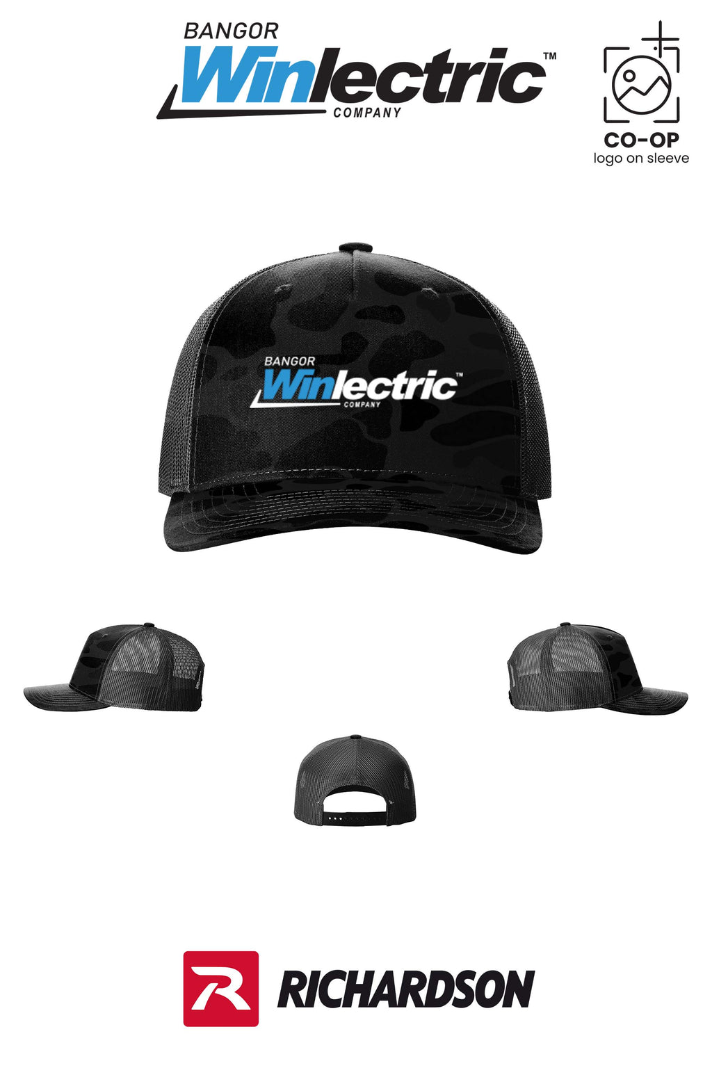 Richardson 112PFP Printed Five-Panel Trucker - Winlectric Bangor