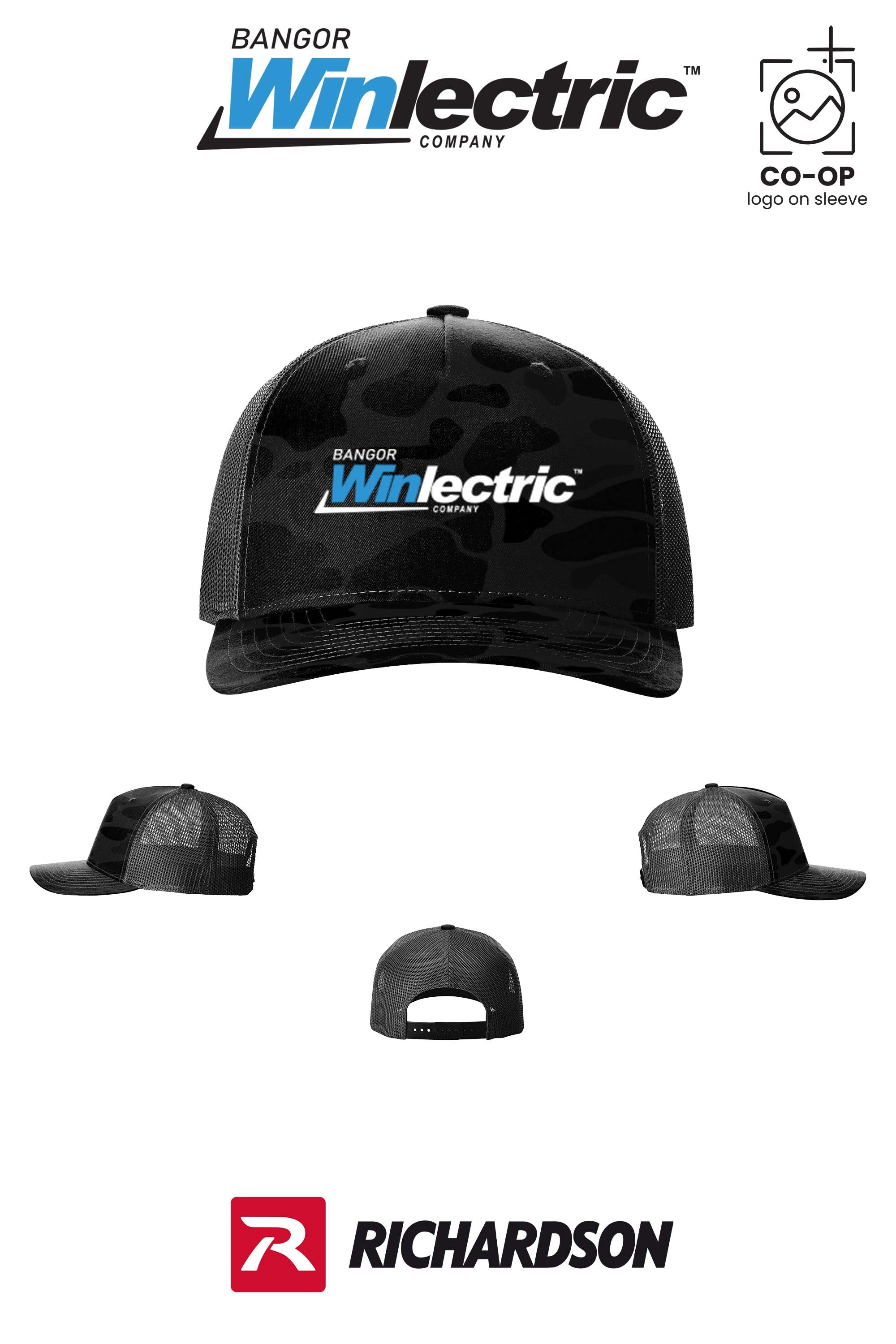 Richardson 112PFP Printed Five-Panel Trucker - Winlectric Bangor