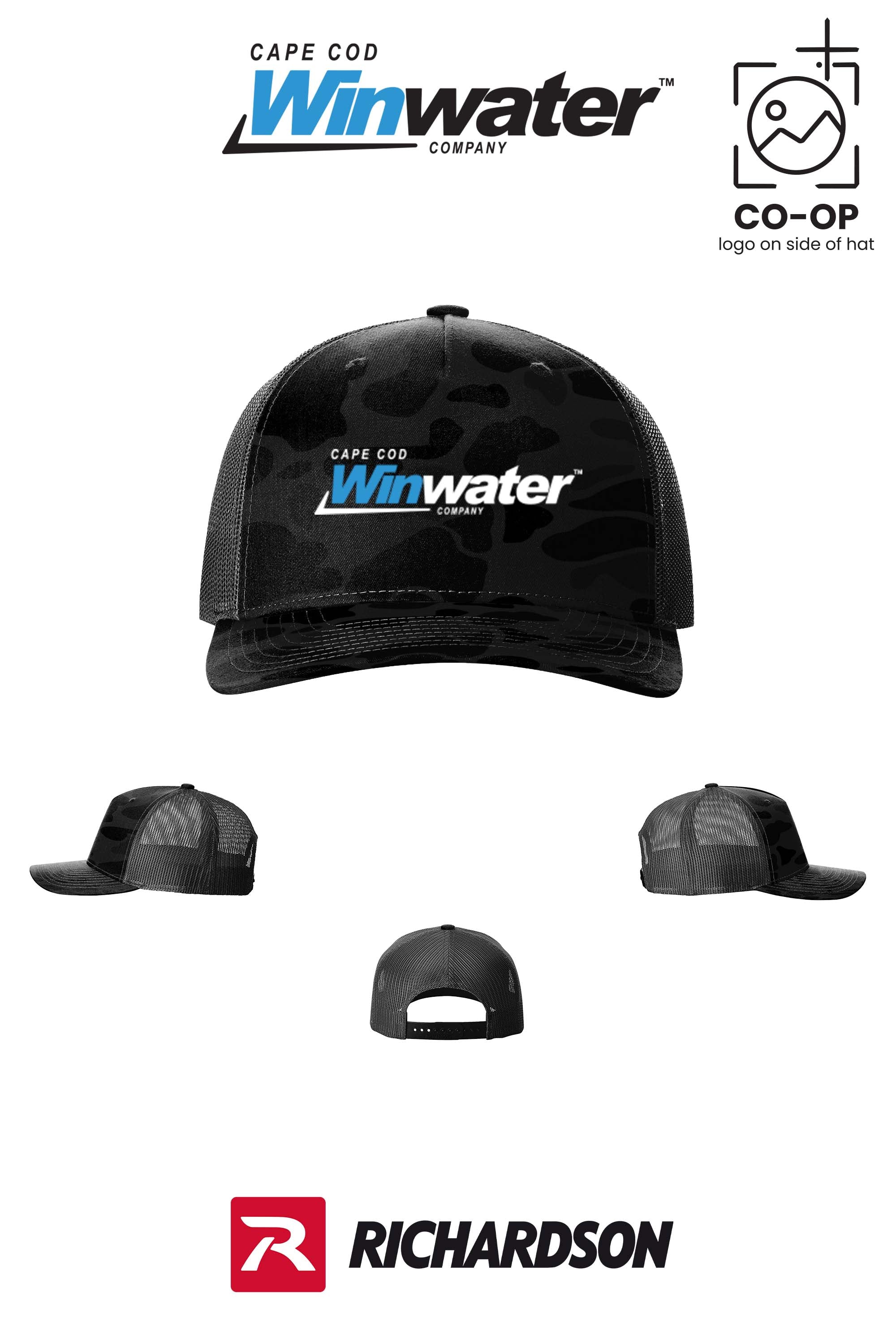 Richardson 112PFP Printed Five-Panel Trucker - Winwater Cape Cod