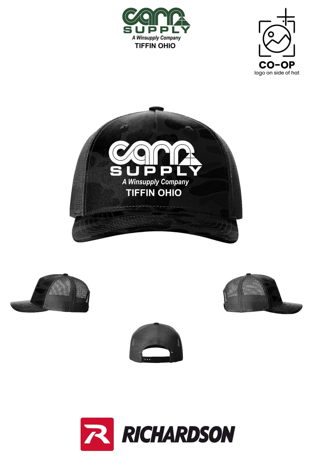 Richardson 112PFP Printed Five-Panel Trucker - Carr Supply - Tiffin