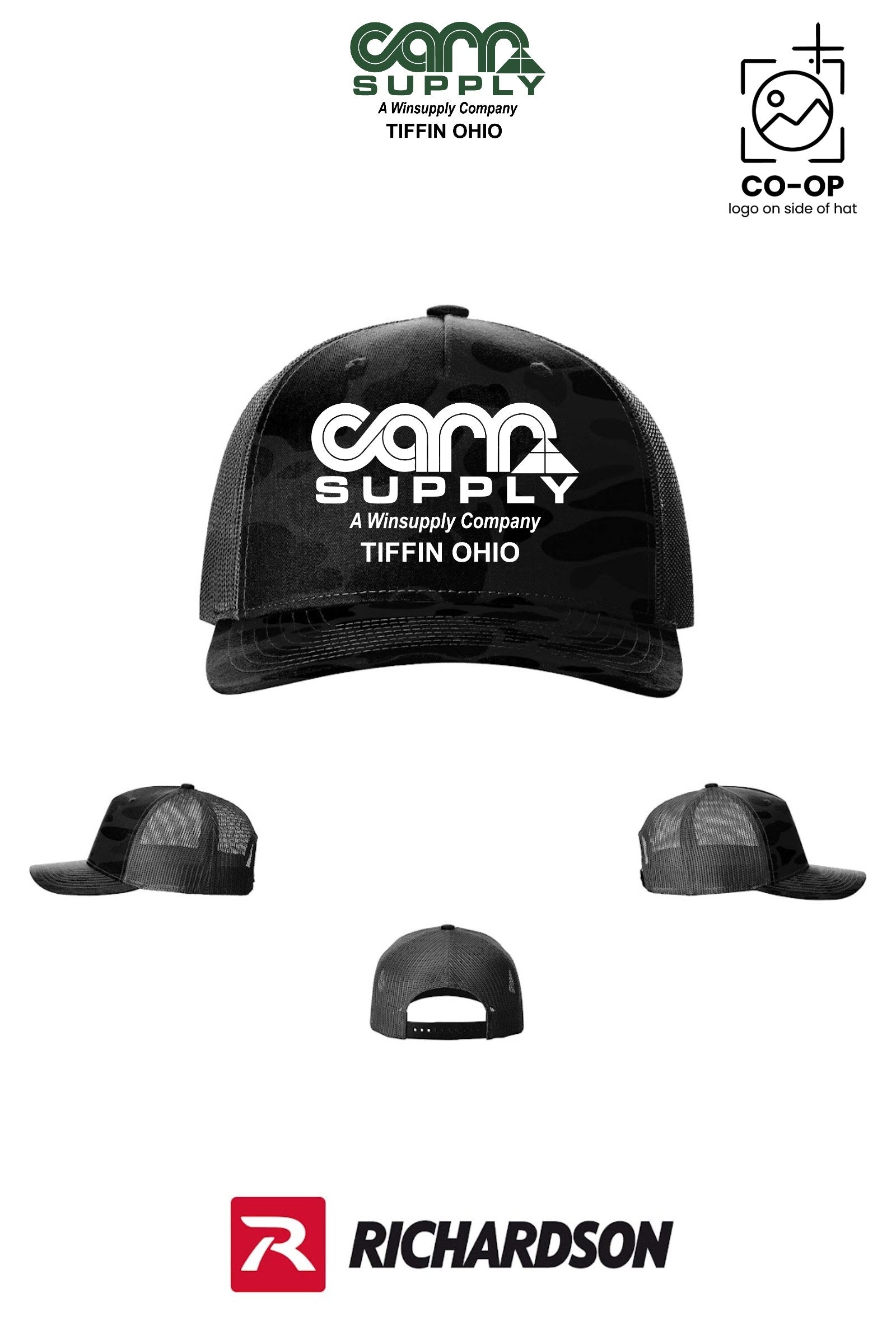 Richardson 112PFP Printed Five-Panel Trucker - Carr Supply - Tiffin
