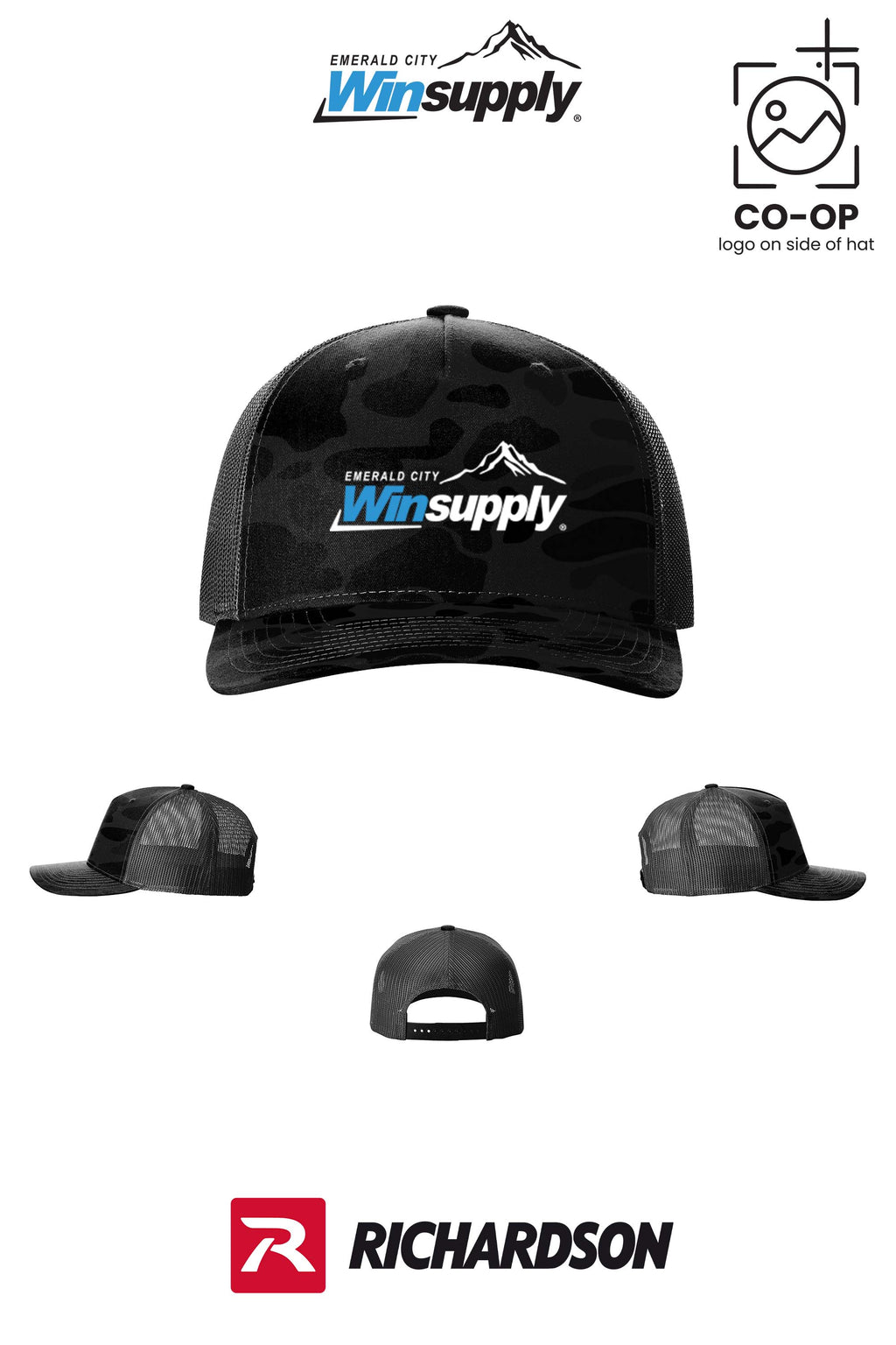 Richardson 112PFP Printed Five-Panel Trucker - Winsupply Emerald City
